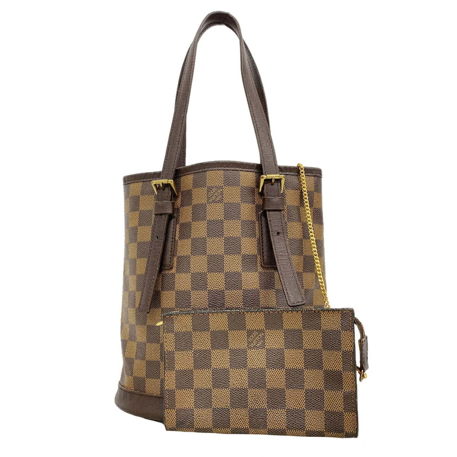 Tote Bag Louis Vuitton: Tote Bag Louis Vuitton Tote bag from Louis Vuitton, featuring the iconic Ebene monogram pattern, with a sturdy design and classic style. Measuring 25cm x 23cm x 15.5cm, this bag is a compact and pract