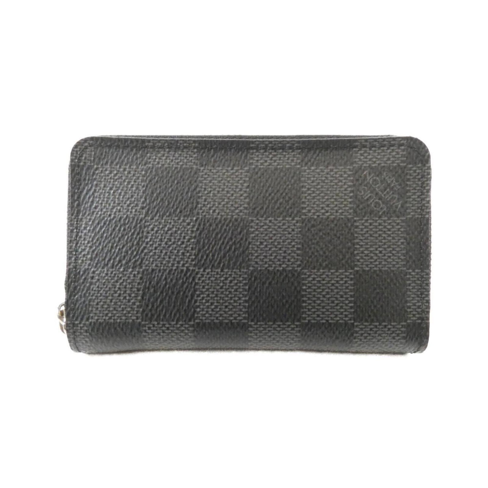 Louis Vuitton Coin Purse/ Coin Case Coated Canvas: Louis Vuitton Coin Purse/ Coin Case Coated Canvas Coated canvas craftsmanship gives this Louis Vuitton coin purse its sleek, modern look. The graphite color and compact size make it a versatile