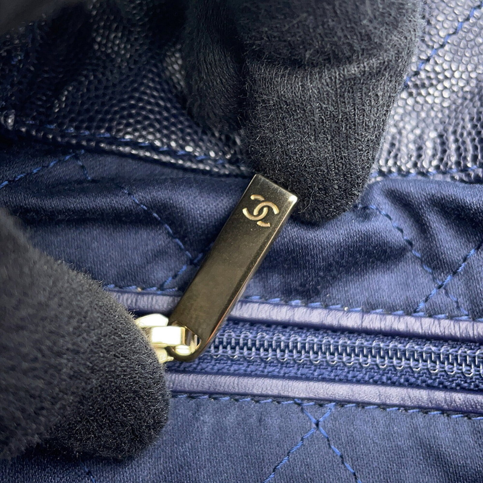 Calfskin Grained Chanel Backpack - 10