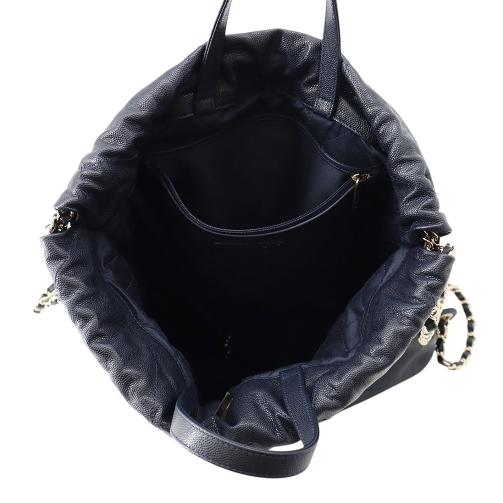 Calfskin Grained Chanel Backpack - 5