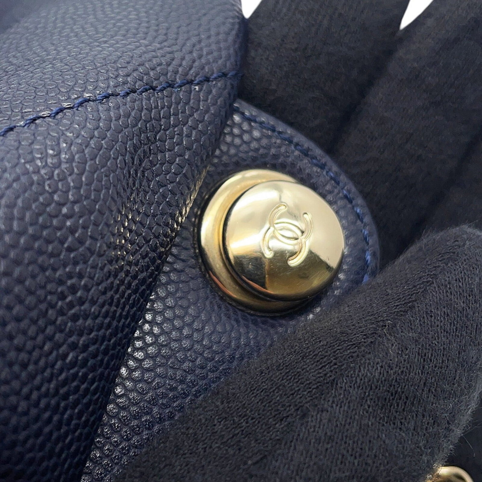 Calfskin Grained Chanel Backpack - 8