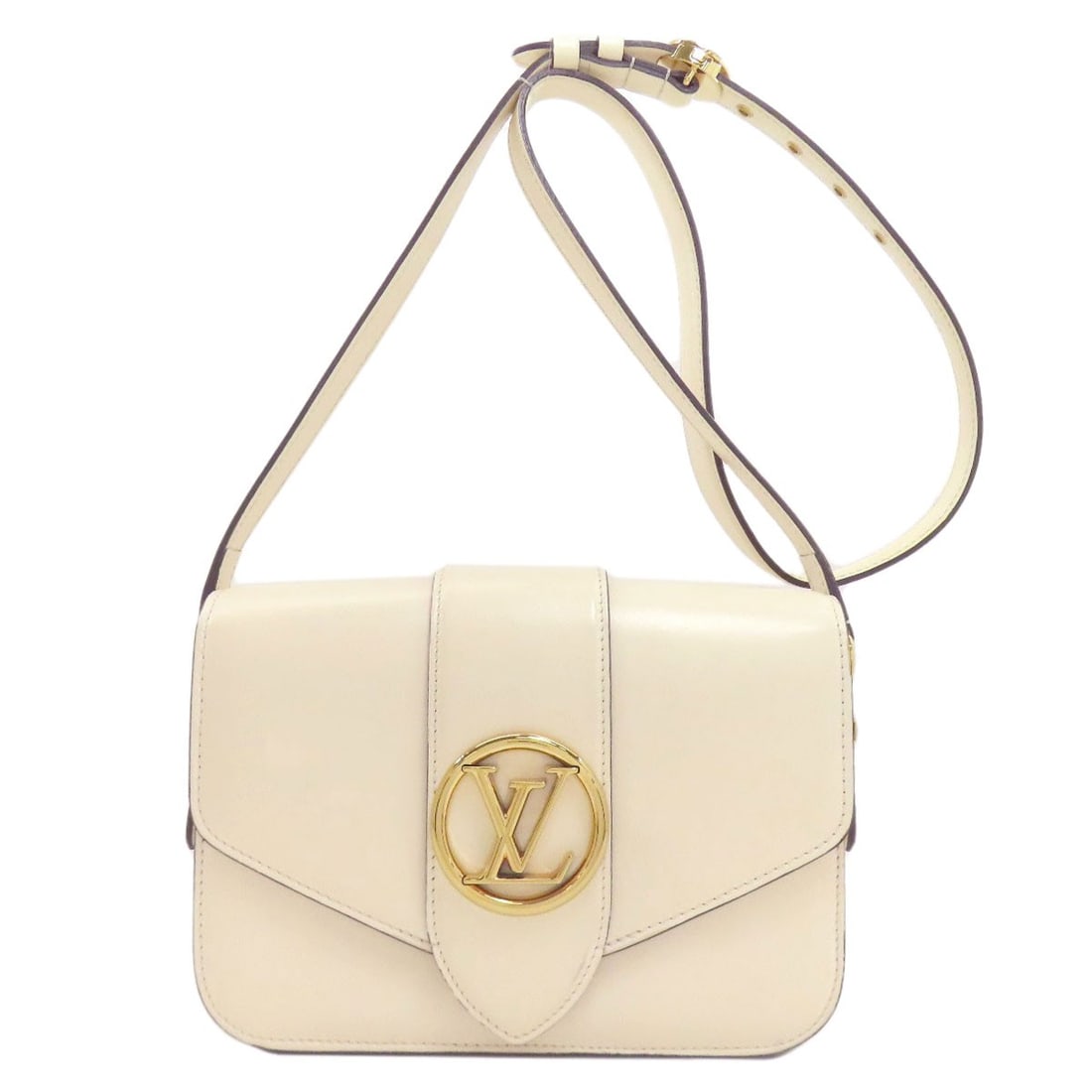 Shoulder Bag Louis Vuitton Ponneuf Calf M55950: Shoulder Bag Louis Vuitton Ponneuf Calf M55950 Beige Louis Vuitton Ponneuf calf shoulder bag with classic style and timeless design. Made from high-quality calf material, this bag features a