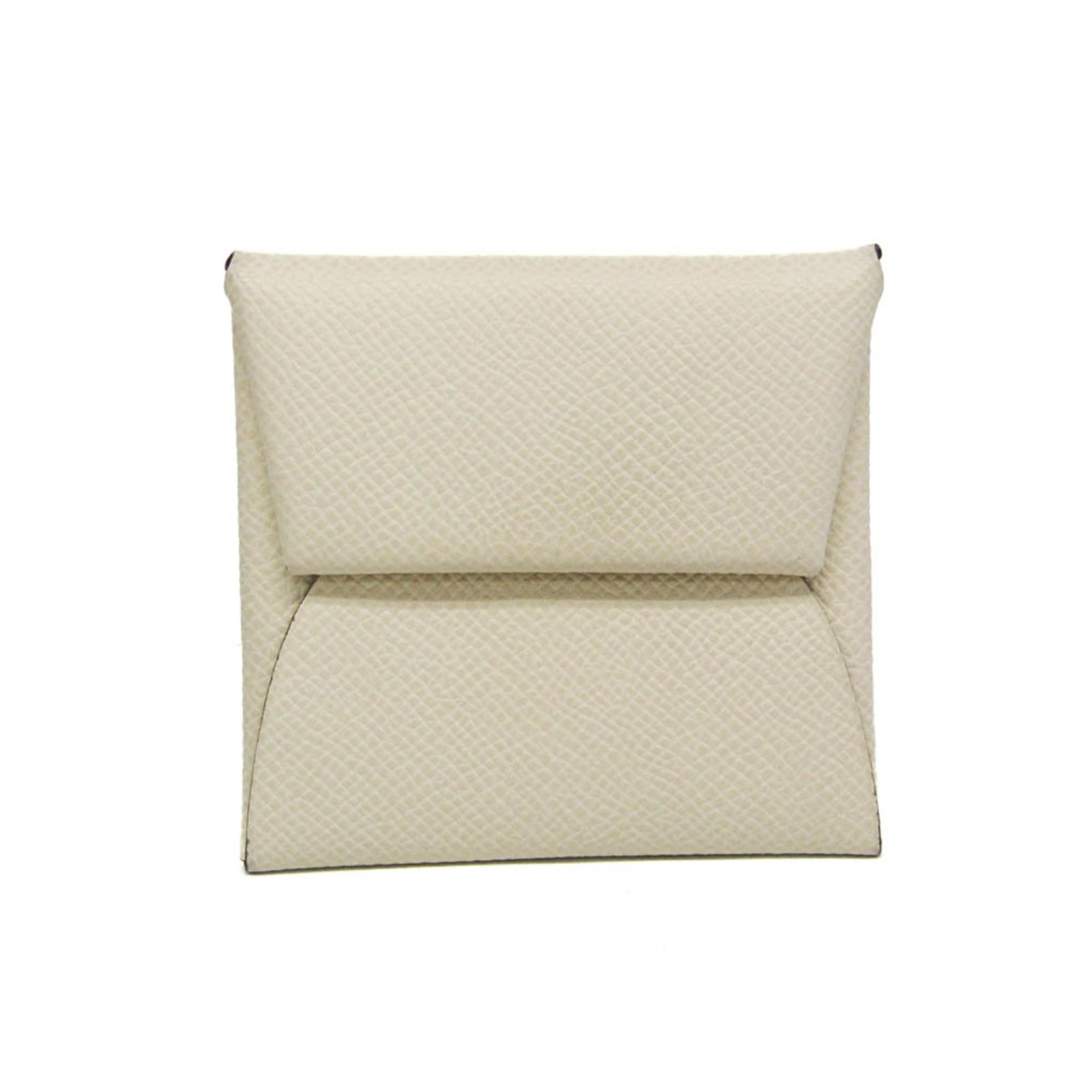 Hermes Coin Purse/ Coin Case Epsom Leather: Hermes Coin Purse/ Coin Case Epsom Leather Epsom leather coin purse from the iconic Hermes Bastia line, crafted in France. This classic design features a snap fastener closure and metal fittings, with