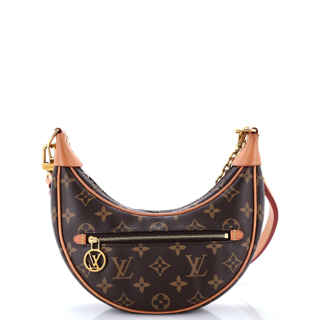 Loop Handbag Monogram Canvas Louis Vuitton: Loop Handbag Monogram Canvas Louis Vuitton Loop Handbag Monogram Canvas Louis Vuitton, a classic hobo-style bag with a timeless brown canvas exterior and gold hardware. Measuring 10.5" drop handle,