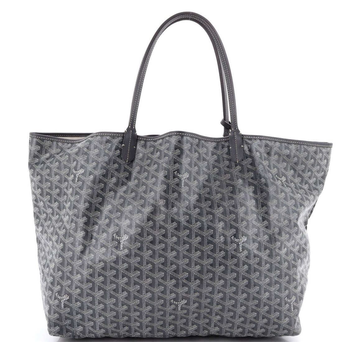 Canvas Coated Tote GM Tote Louis Saint Goyard: Canvas Coated Tote GM Tote Louis Saint Goyard Canvas Coated Tote in Gray - A Timeless Goyard ClassicThe Goyard Saint Louis Tote is a versatile and stylish canvas coated tote, featuring a neutral