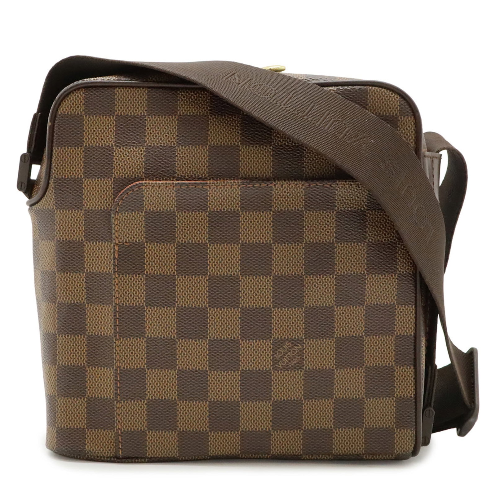 Vuitton Pochette Bag Pvc Louis: Vuitton Pochette Bag Pvc Louis PVC Louis Vuitton Pochette Bag in Brown Damier Canvas. This Vuitton Pochette Bag features a durable PVC material and a classic Damier Canvas design. Measuring 19.5cm x
