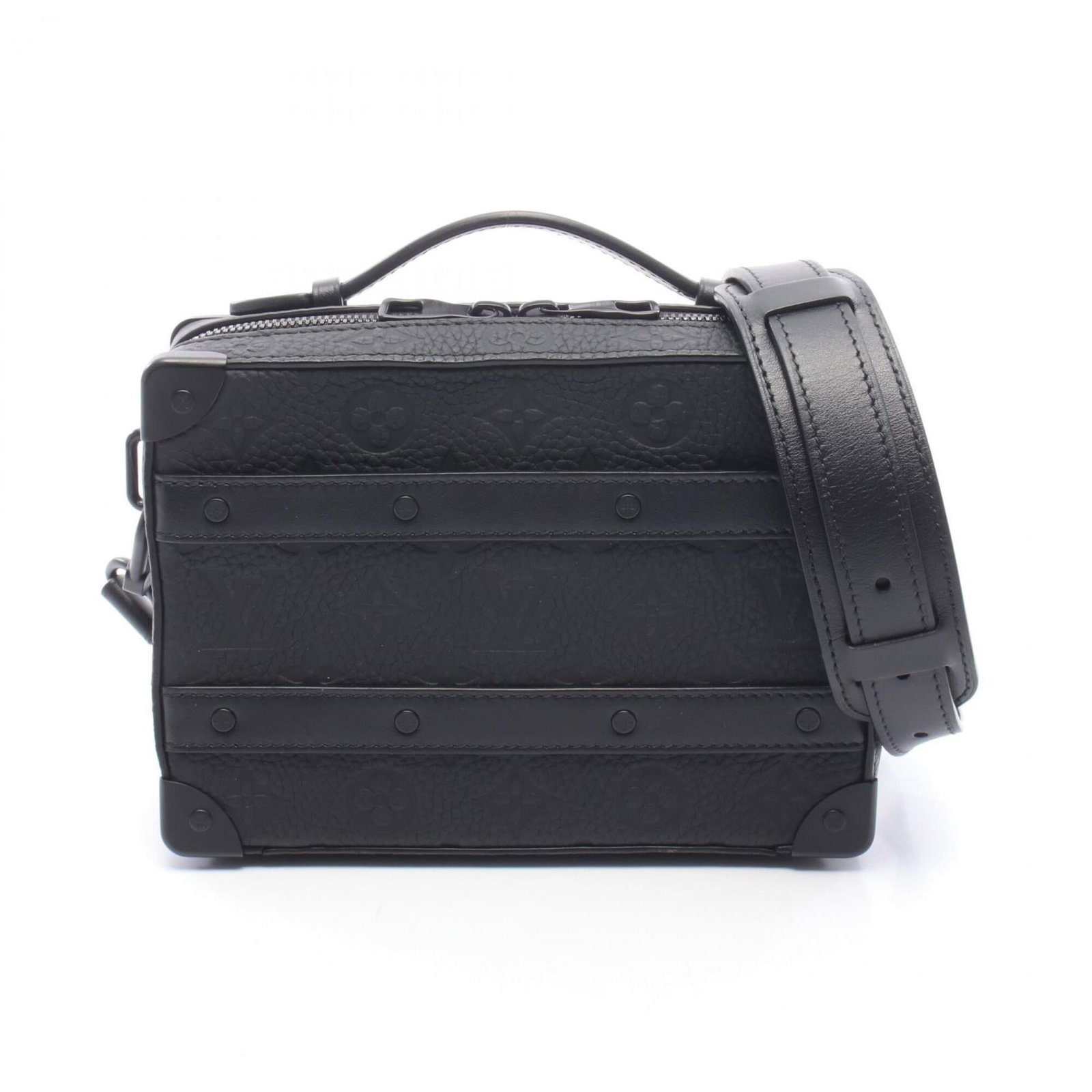 Monogram Leather Shoulder Bag Handbag Louis Vuitton: Monogram Leather Shoulder Bag Handbag Louis Vuitton Monogrammed Leather Shoulder Bag in Black, featuring iconic Taurillon leather construction, a timeless design classic from Louis Vuitton. Measuring