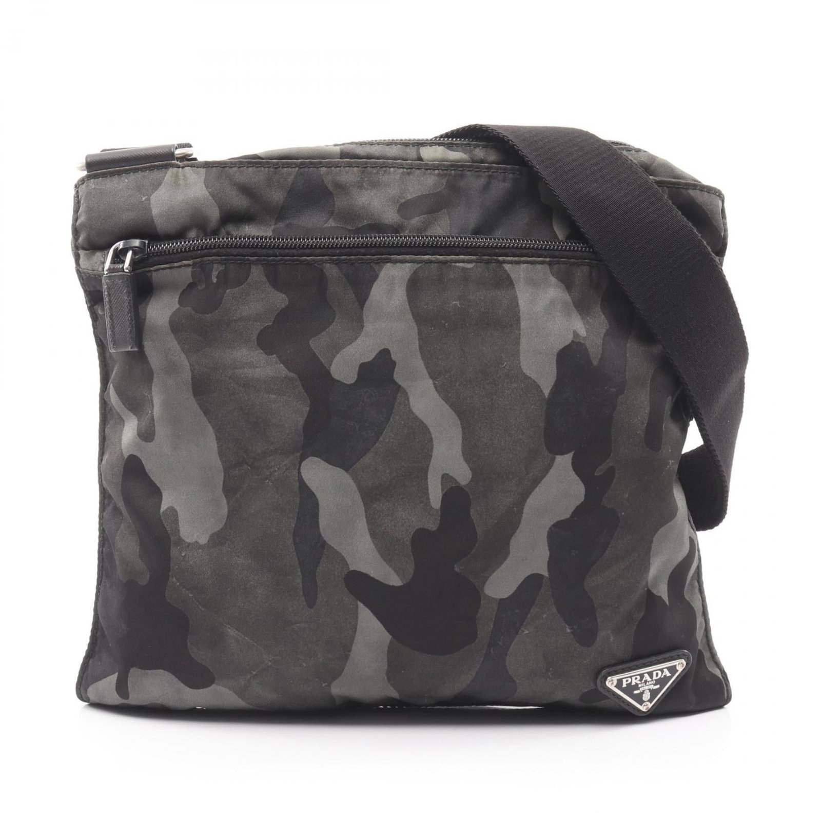 Shoulder Bag Nylon: Shoulder Bag Nylon The Prada Shoulder Bag Nylon is a stylish and versatile accessory, boasting a unique green, multi-color design. Made from high-quality nylon, this bag measures 27.5cm x 28.5cm x
