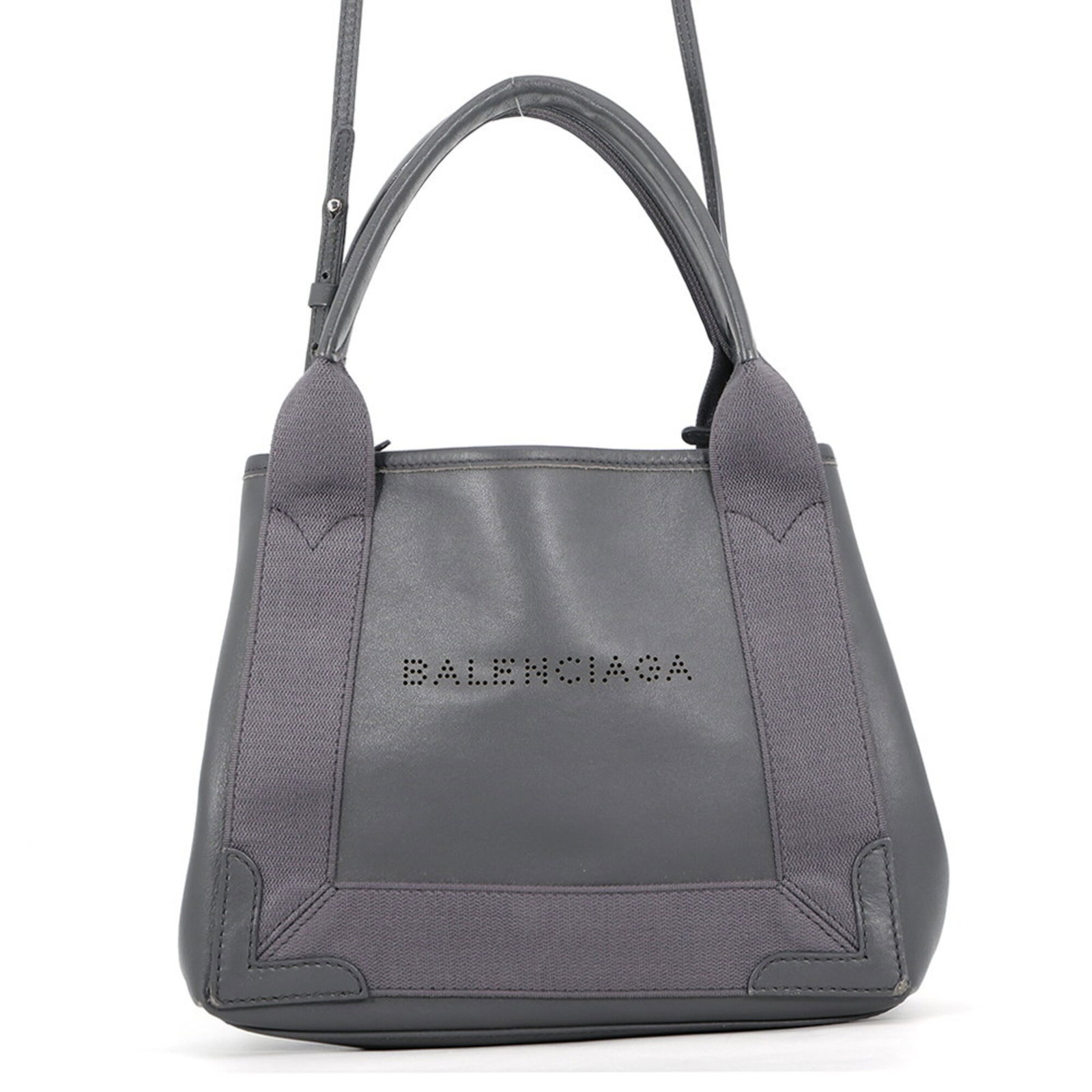 Canvas Leather Handbag Balenciaga: Canvas Leather Handbag Balenciaga Canvas Leather Balenciaga Handbag - A stylish and versatile accessory, this handbag features a unique combination of canvas and leather materials, presented in a