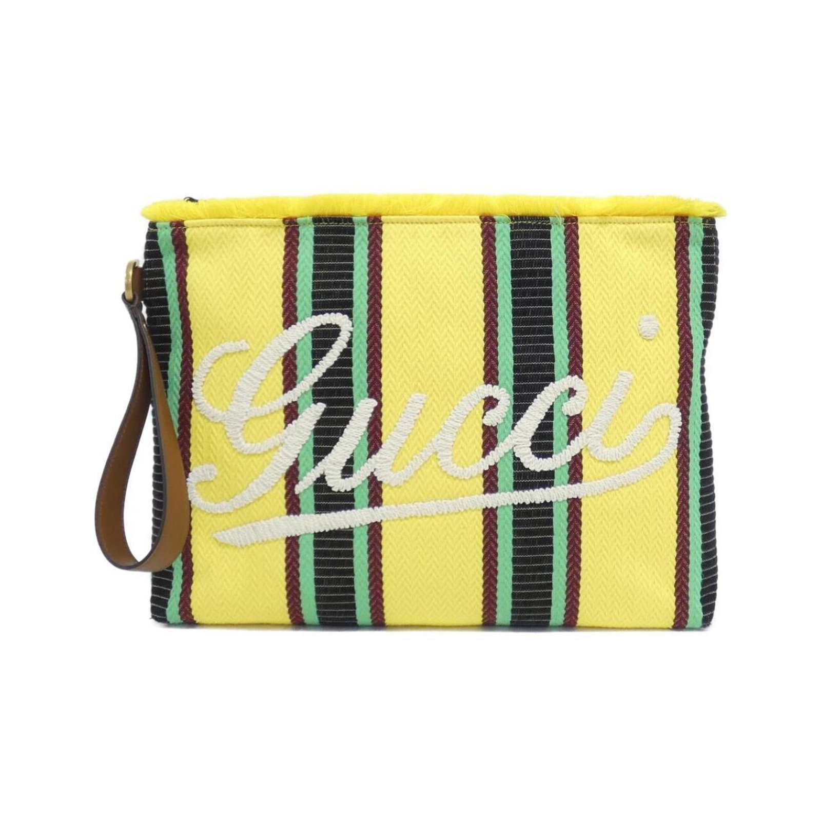 Handbag Canvas Gucci: Handbag Canvas Gucci Canvas Gucci handbag in a vibrant multi-color design, featuring a yellow hue. This compact bag measures 25cm x 33cm x 7cm and comes with a box and dust bag for storage. A stylish 