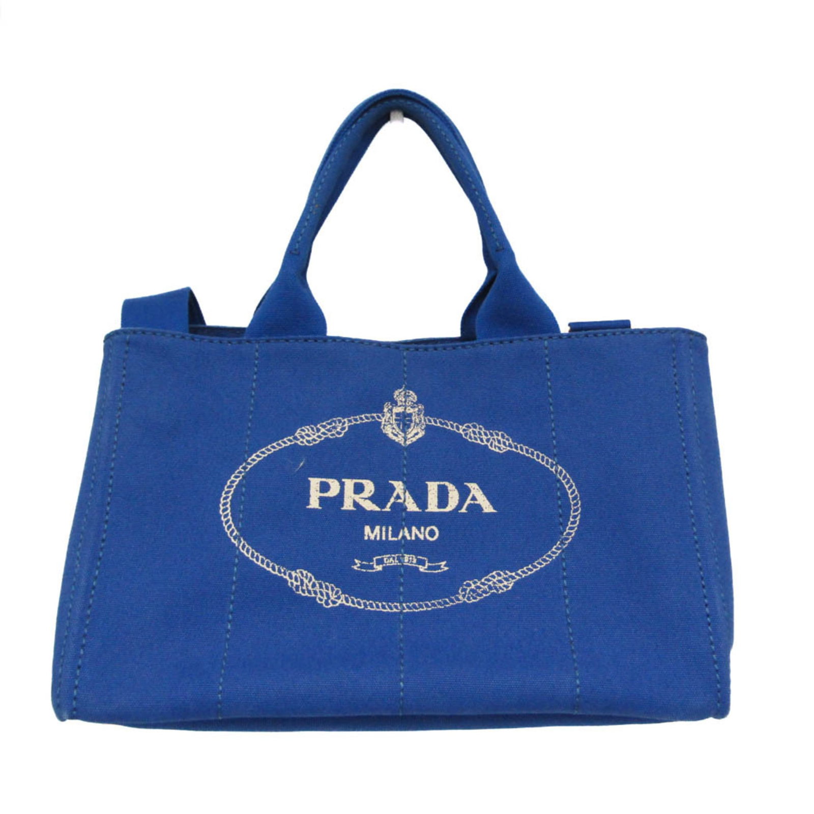 Canvas bag tote Prada: Canvas bag tote Prada Canvas bag tote Prada in a beautiful blue hue, featuring an open zipper pocket and two open pockets for added functionality. The spacious interior is complemented by a sturdy