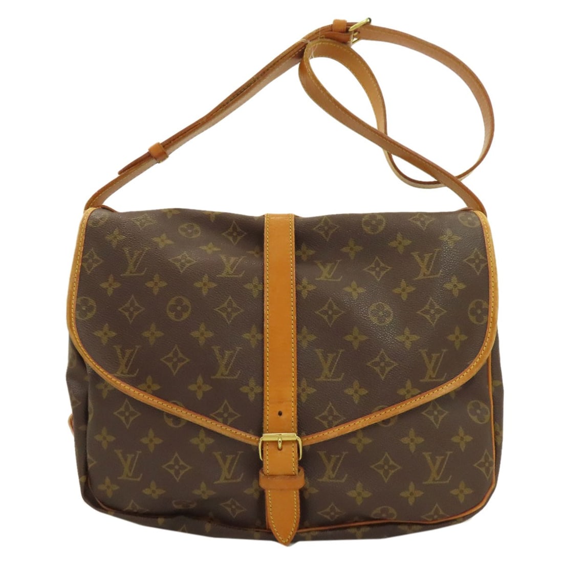 Samuel 35 Monogram Canvas Shoulder Bag Louis Vuitton M42254: Samuel 35 Monogram Canvas Shoulder Bag Louis Vuitton M42254 Brown Monogram Canvas Shoulder Bag from Louis Vuitton. This classic shoulder bag features the iconic monogram canvas exterior in brown, a ti