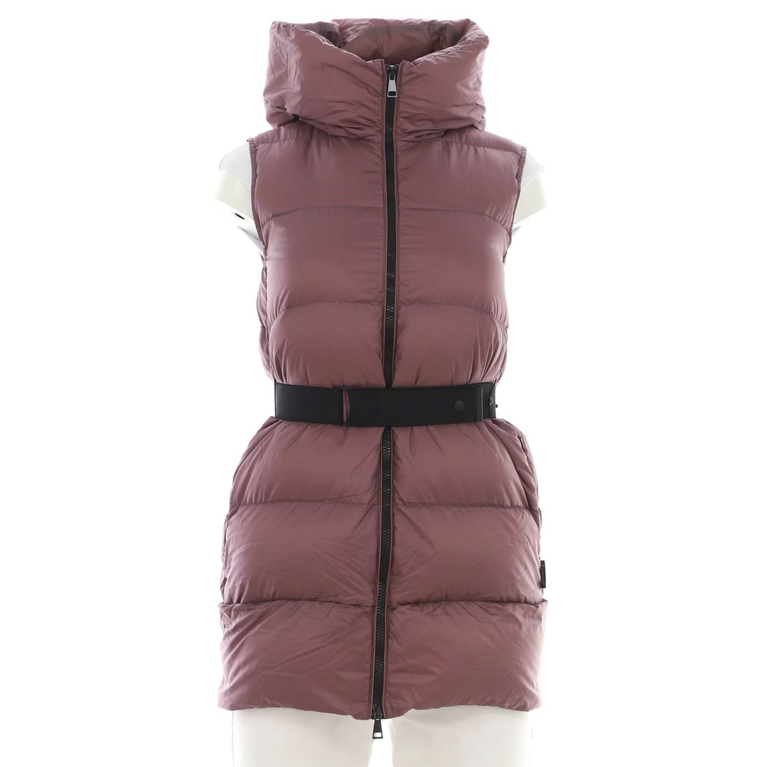 Women's Moncler Glykeria Vest Quilted Polyamide Down Puffer: Women's Moncler Glykeria Vest Quilted Polyamide Down Puffer Women's Moncler Glykeria Vest Quilted Polyamide Down Puffer in rich purple, featuring a quilted polyamide and down exterior with neutral int
