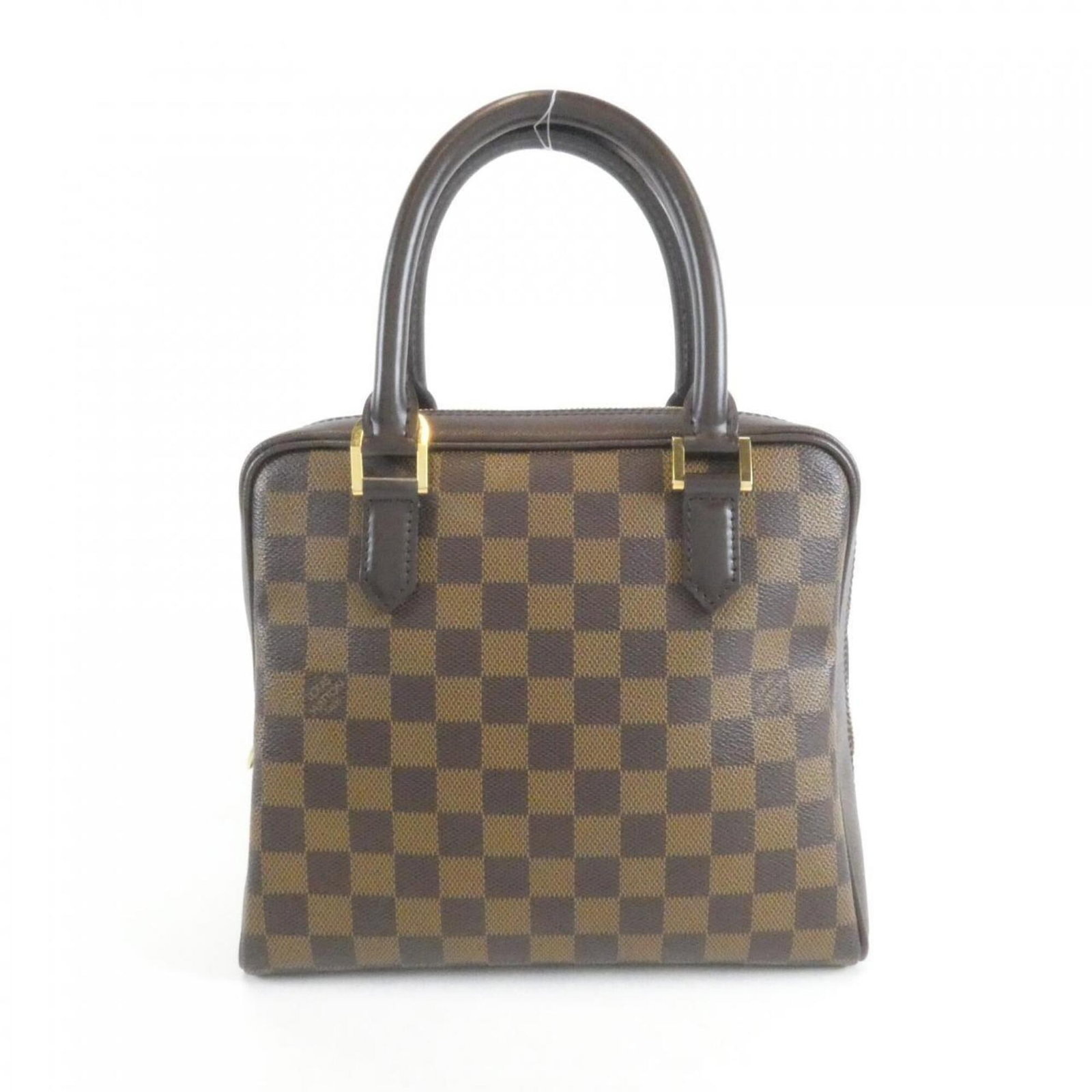 Louis Vuitton Handbag Coated Canvas: Louis Vuitton Handbag Coated Canvas Coated canvas construction provides a durable and stylish finish to this Louis Vuitton handbag, while its brown color and compact size make it a versatile
