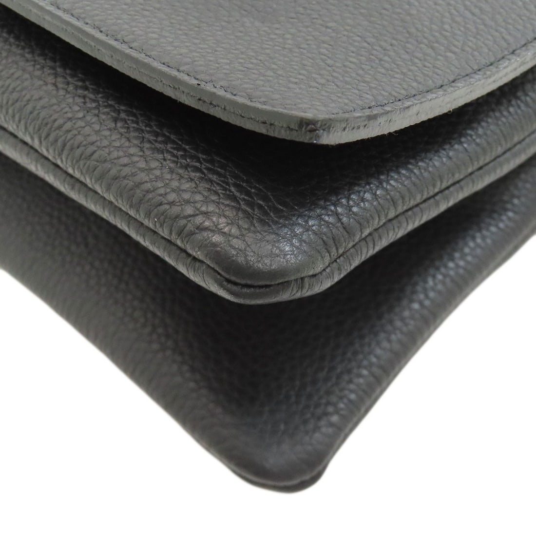 Shoulder Bag Leather Logo - 12