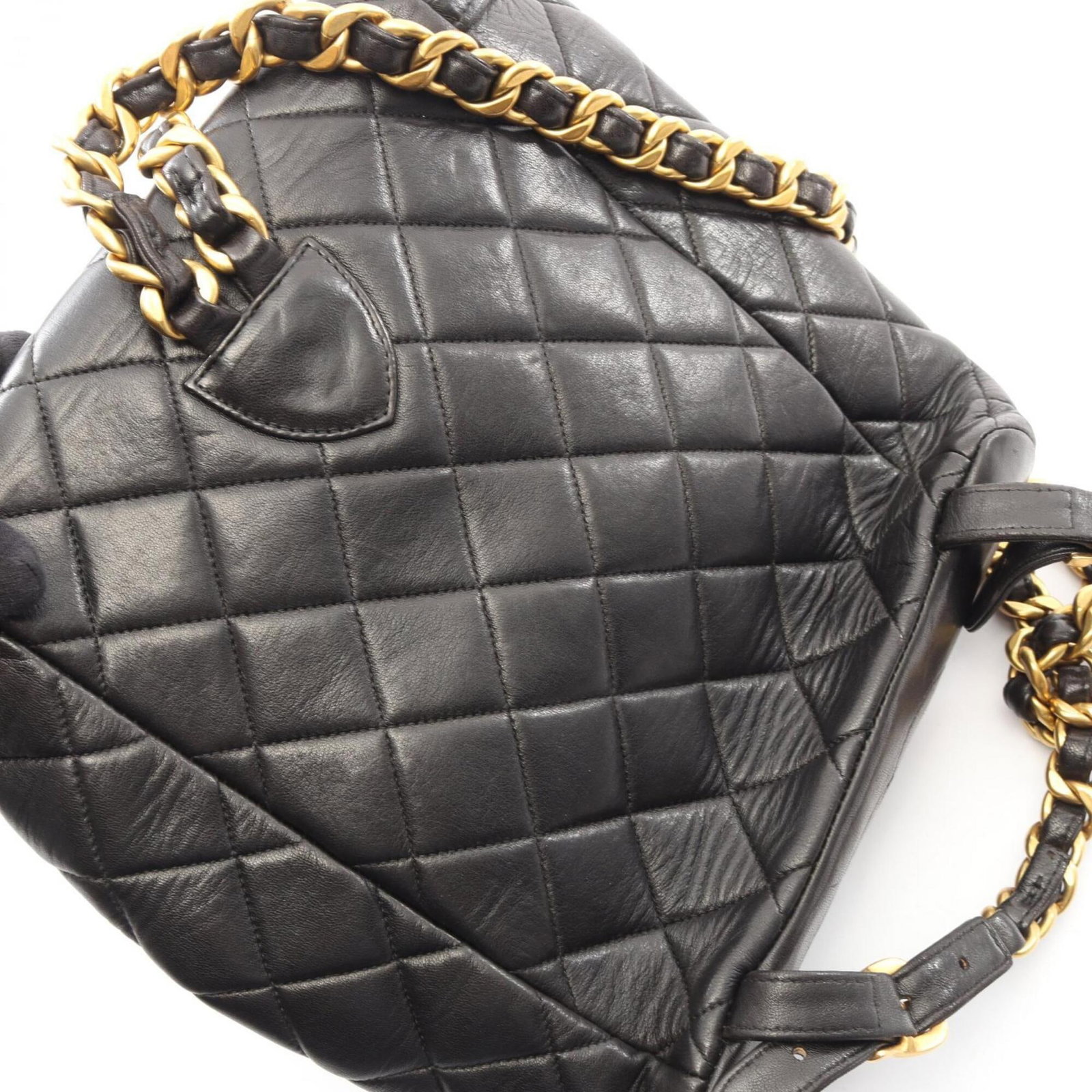 Leather Handbag Backpack Chanel - 10