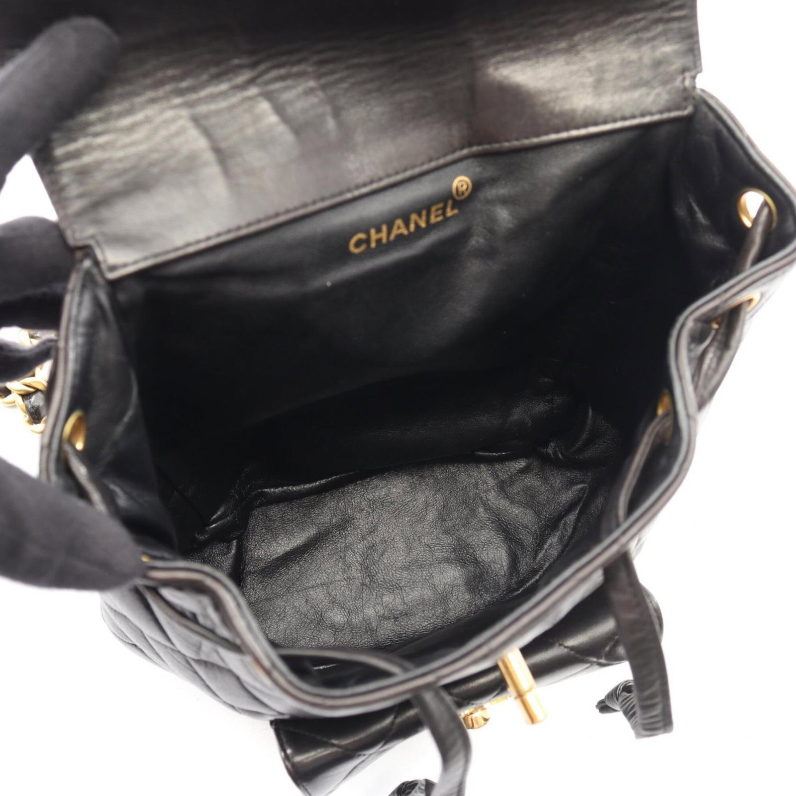 Leather Handbag Backpack Chanel - 3