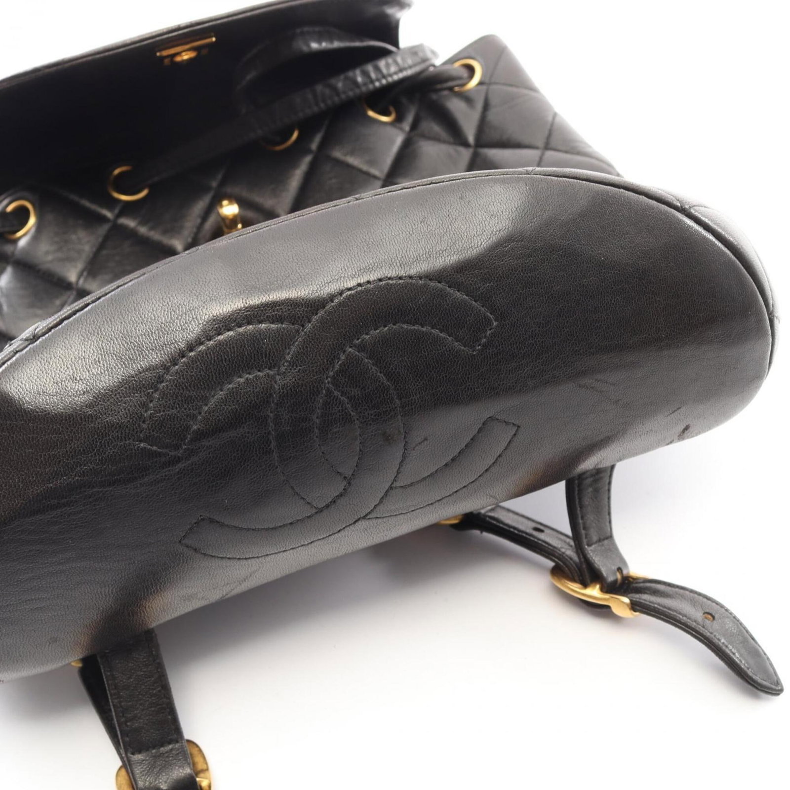 Leather Handbag Backpack Chanel - 8