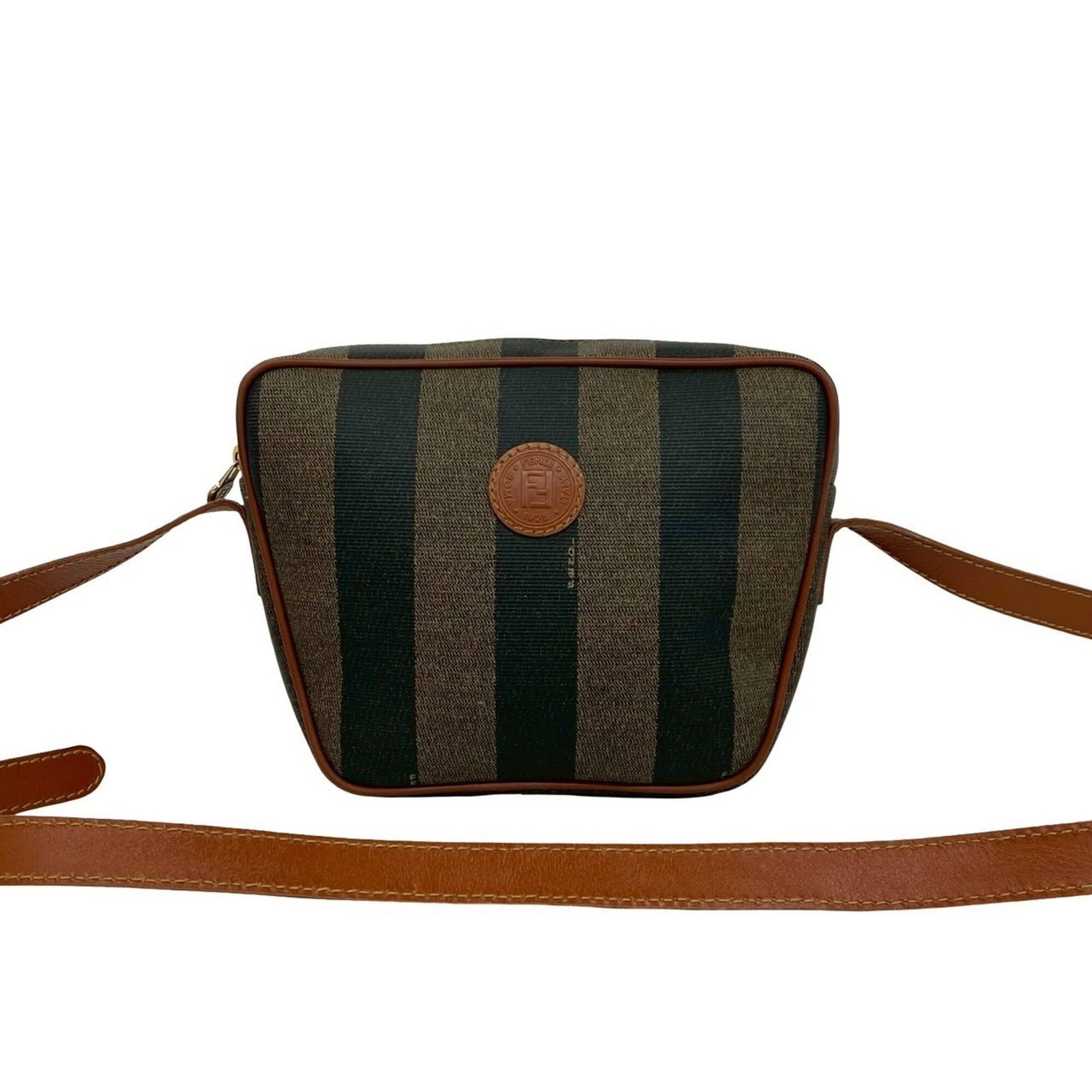 Pochette Pvc Leather Shoulder Fendi Bag: Pochette Pvc Leather Shoulder Fendi Bag The Pochette Pvc Leather Shoulder Bag from Fendi boasts a sleek, modern design with a striking PVC and leather combination. Its compact size and lightweight