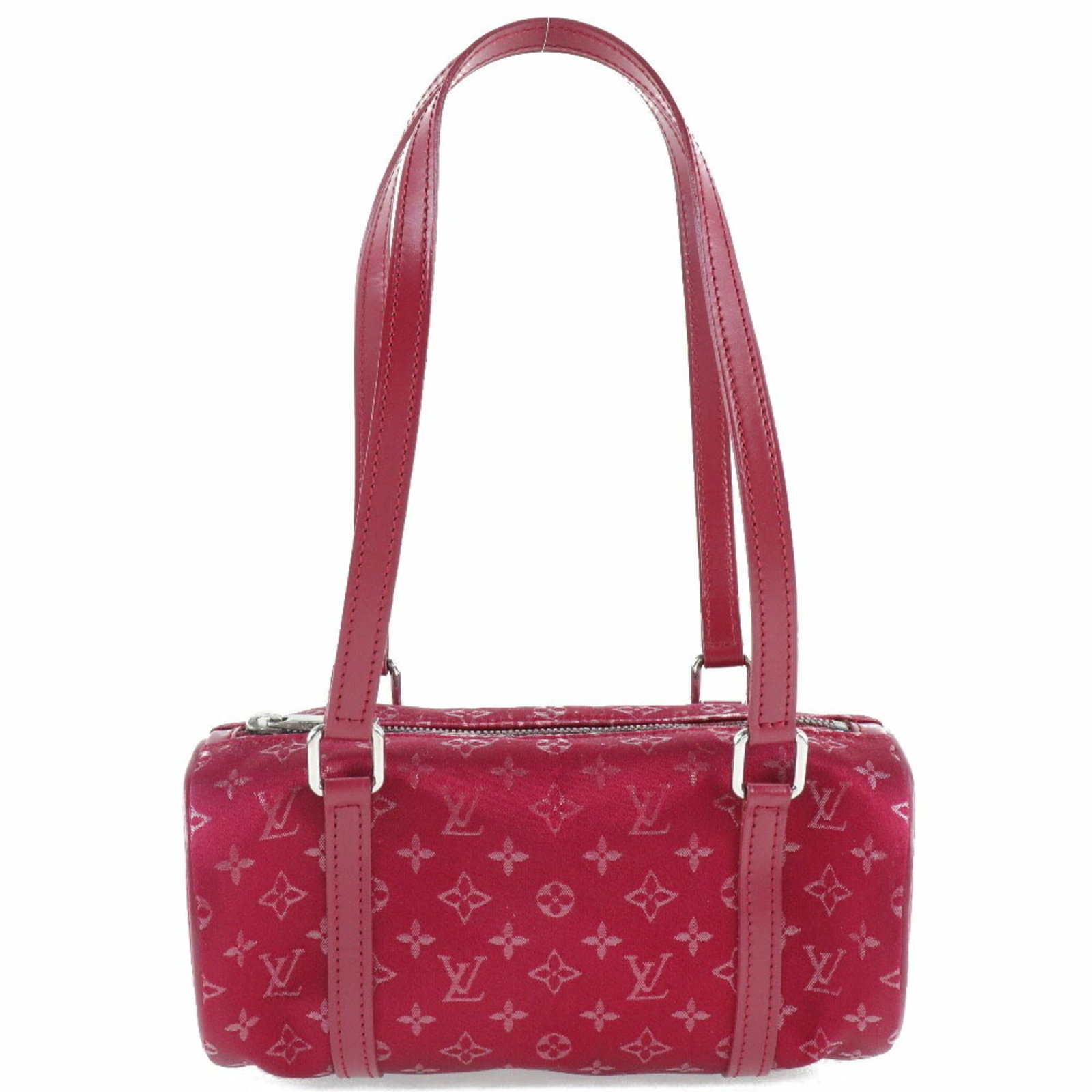 Louis Vuitton Monogram Satin: Louis Vuitton Monogram Satin Louis Vuitton Monogram Satin is a handbag made from the iconic brand's signature monogram satin material, featuring a striking red color. The item comes with a dust bag