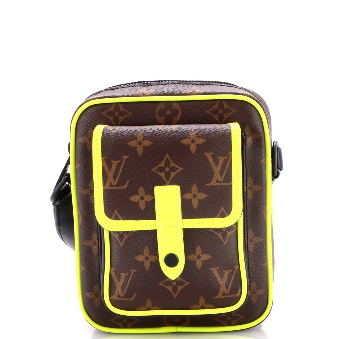 Macassar Monogram Canvas Wearable Wallet Christopher Louis Vuitton: Macassar Monogram Canvas Wearable Wallet Christopher Louis Vuitton This Louis Vuitton Christopher wearable wallet features a striking green Macassar monogram canvas exterior with a unique cross body d