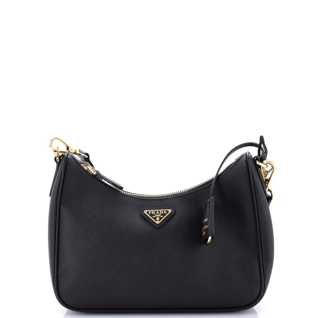 Saffiano Leather Small Prada Re-Edition 2005 Shoulder Bag: Saffiano Leather Small Prada Re-Edition 2005 Shoulder Bag Saffiano Leather Small Prada Re-Edition 2005 Shoulder Bag - A stylish and compact cross body bag with a classic design, featuring Saffiano lea