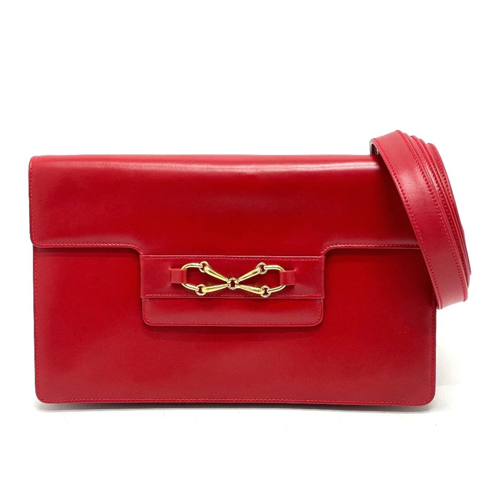 Shoulder Bag Leather: Shoulder Bag Leather Red Gucci Leather Shoulder Bag. Made from high-quality leather, this shoulder bag features a classic design with clean lines and a timeless color. With its spacious interior and a