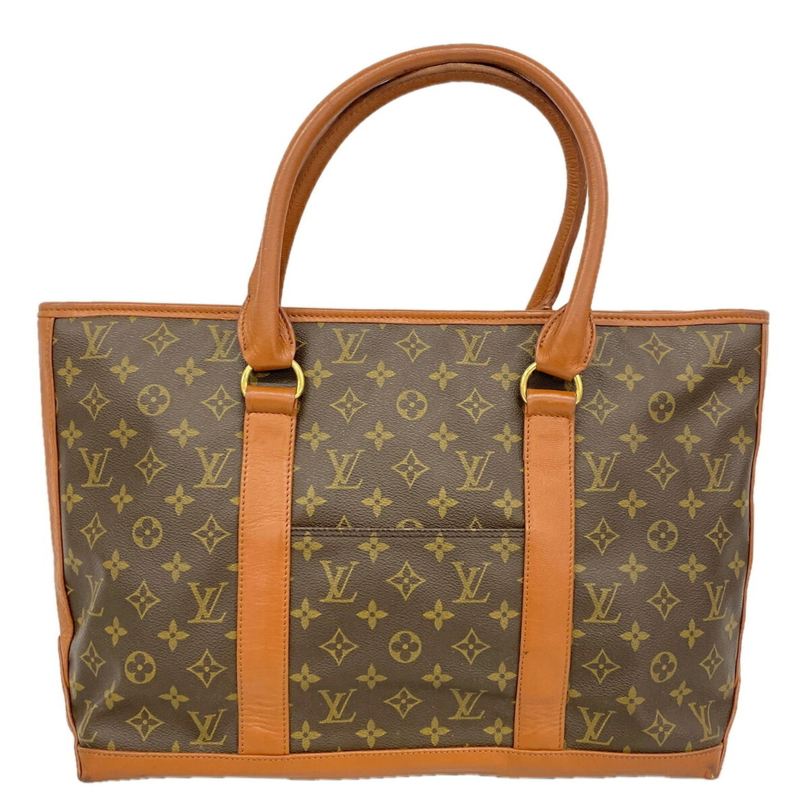 Tote Bag Louis Vuitton: Tote Bag Louis Vuitton Brown Louis Vuitton Tote Bag with Classic Design. This 30cm x 40.5cm x 10cm tote bag features a timeless design with a rich brown color. Made with a durable construction, it