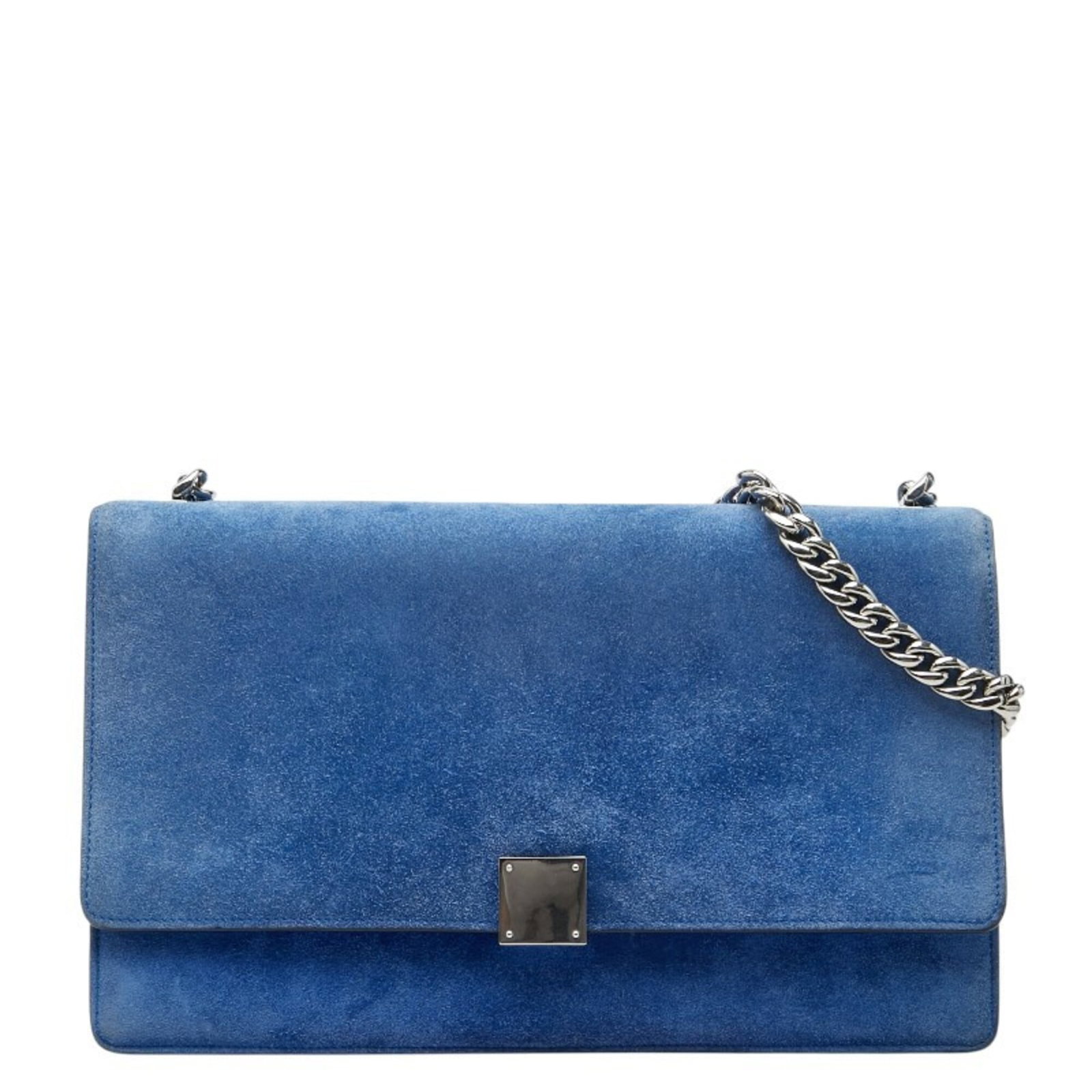 Suede Leather Celine Bag Shoulder: Suede Leather Celine Bag Shoulder Suede Leather Celine Bag Shoulder - A luxurious shoulder bag featuring high-quality suede and leather materials, with a striking blue color. Measuring 19.5cm x 31cm