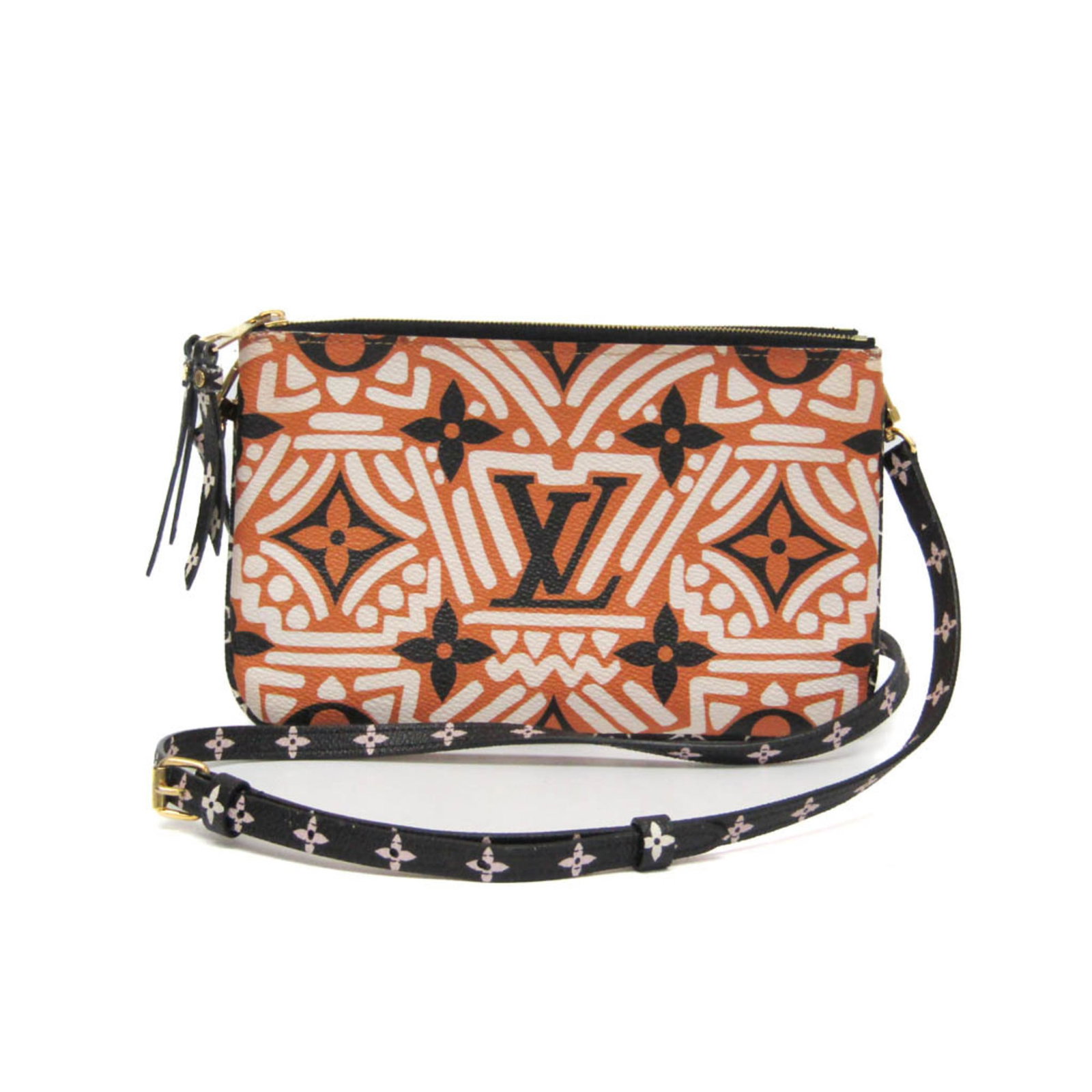 Vuitton Pouch Pvc Bag Shoulder Louis: Vuitton Pouch Pvc Bag Shoulder Louis The Louis Vuitton LV Clafity Double Zip Pochette M69488 is a sleek and versatile PVC shoulder bag with a classic design. Featuring a black, brown, or white color
