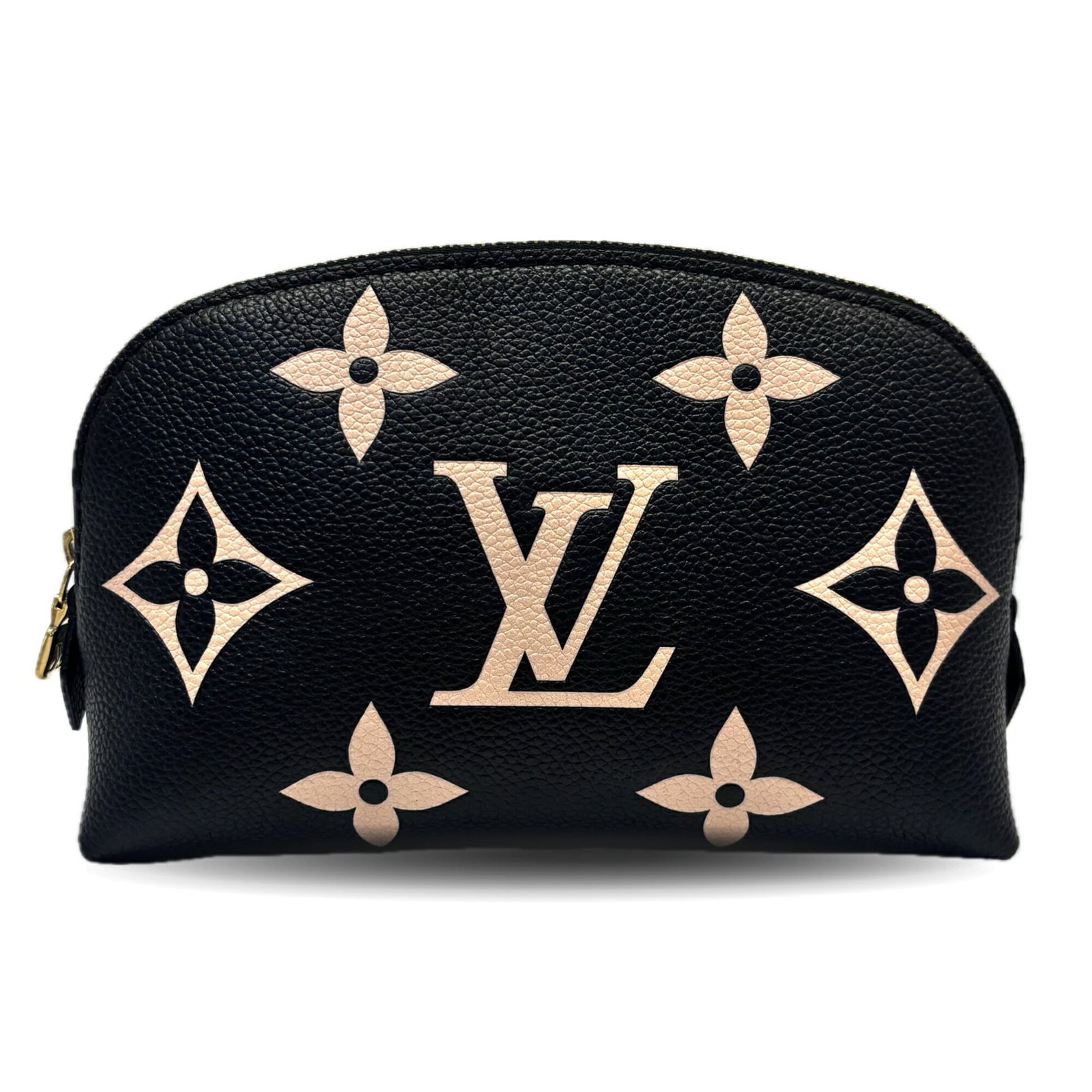 Pochette Monogram Pouch Empreinte Louis Vuitton: Pochette Monogram Pouch Empreinte Louis Vuitton The Pochette Monogram Pouch Empreinte Louis Vuitton boasts a striking bicolor design, showcasing the iconic Monogram Empreinte pattern in a unique and