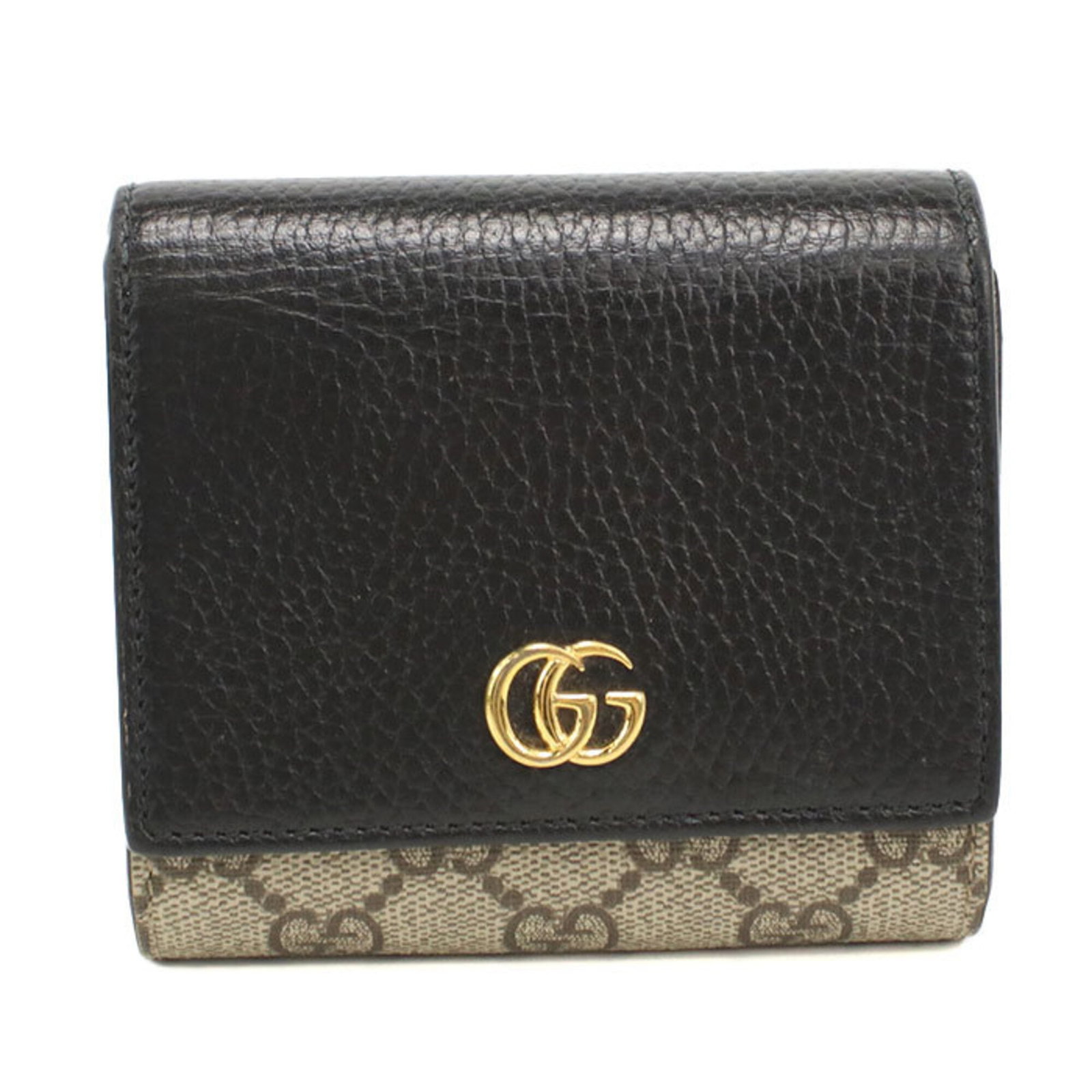 Gg Supreme Gg Bi Fold Wallet: Gg Supreme Gg Bi Fold Wallet The Gucci Country of Origin: Italy MPN: 598587 bi-fold wallet features a timeless design with a signature GG Supreme pattern in beige. Measuring 10cm x 11cm x 4cm, this