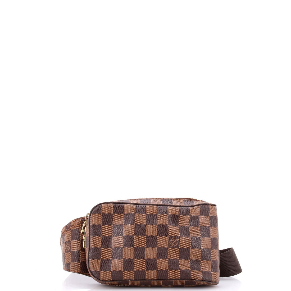 Louis Vuitton Geronimos Waist Bag Damier: Louis Vuitton Geronimos Waist Bag Damier The Louis Vuitton Geronimos Waist Bag Damier is a stylish and unique accessory, featuring a classic Damier pattern in brown canvas. With its gold hardware and 