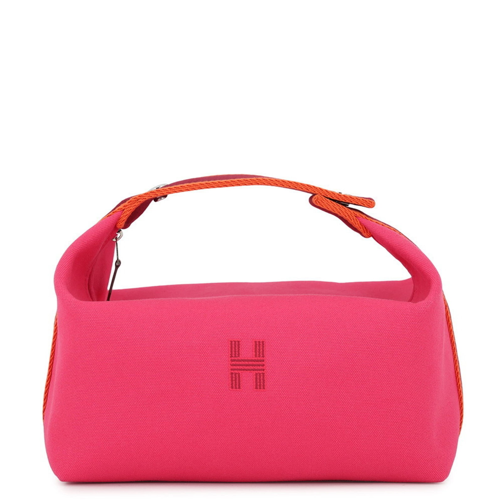 Handbag Canvas Pouch Hermes: Handbag Canvas Pouch Hermes Canvas pouch with a striking red color, this 12cm x 27cm x 16cm pouch is a unique accessory made from high-quality canvas material. Borne from France, its design showcases 