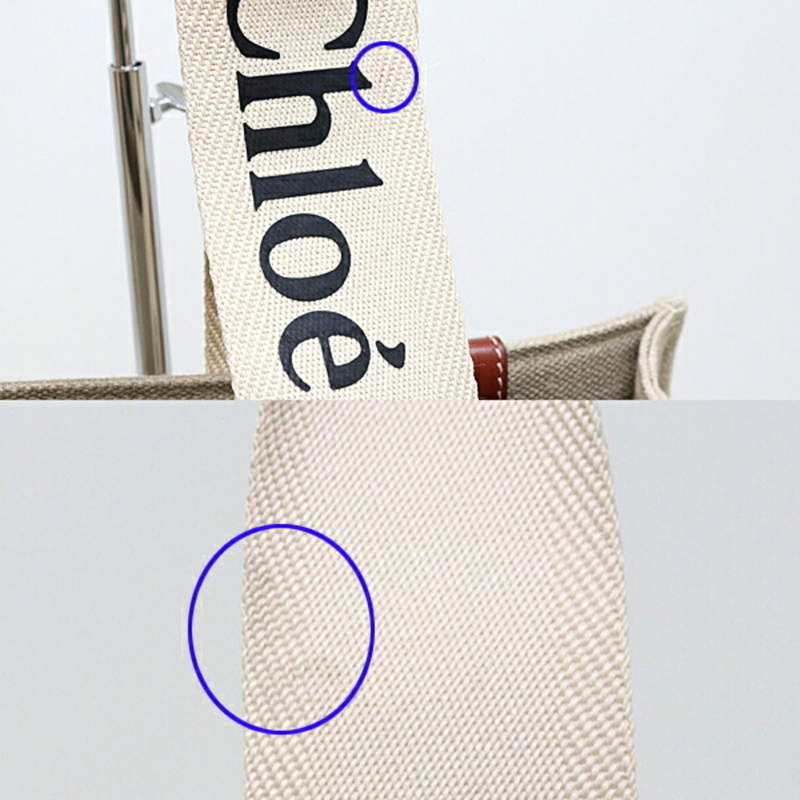 Tote Bag Linen Polyester Leather - 4
