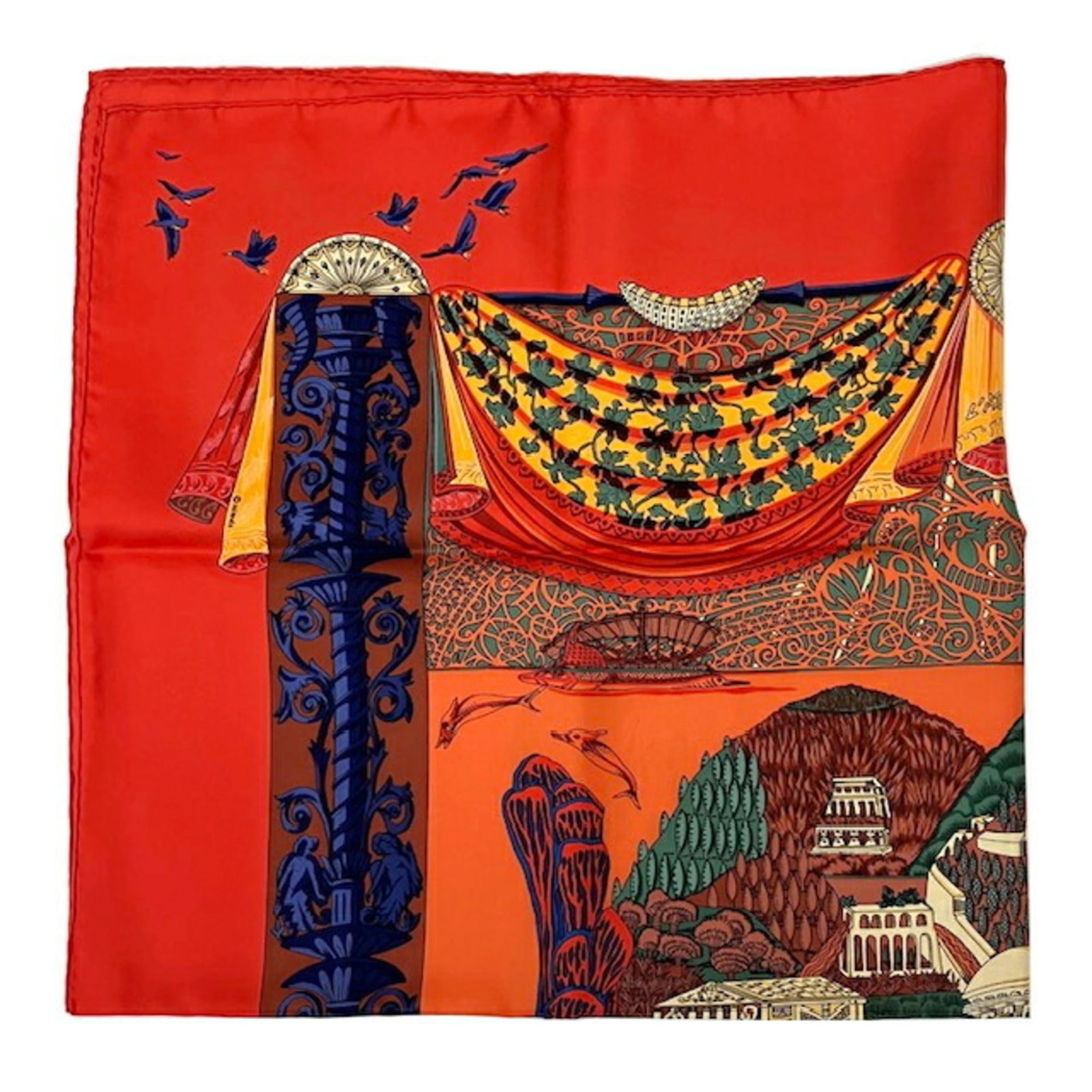 Silk Hermes Scarf - 3