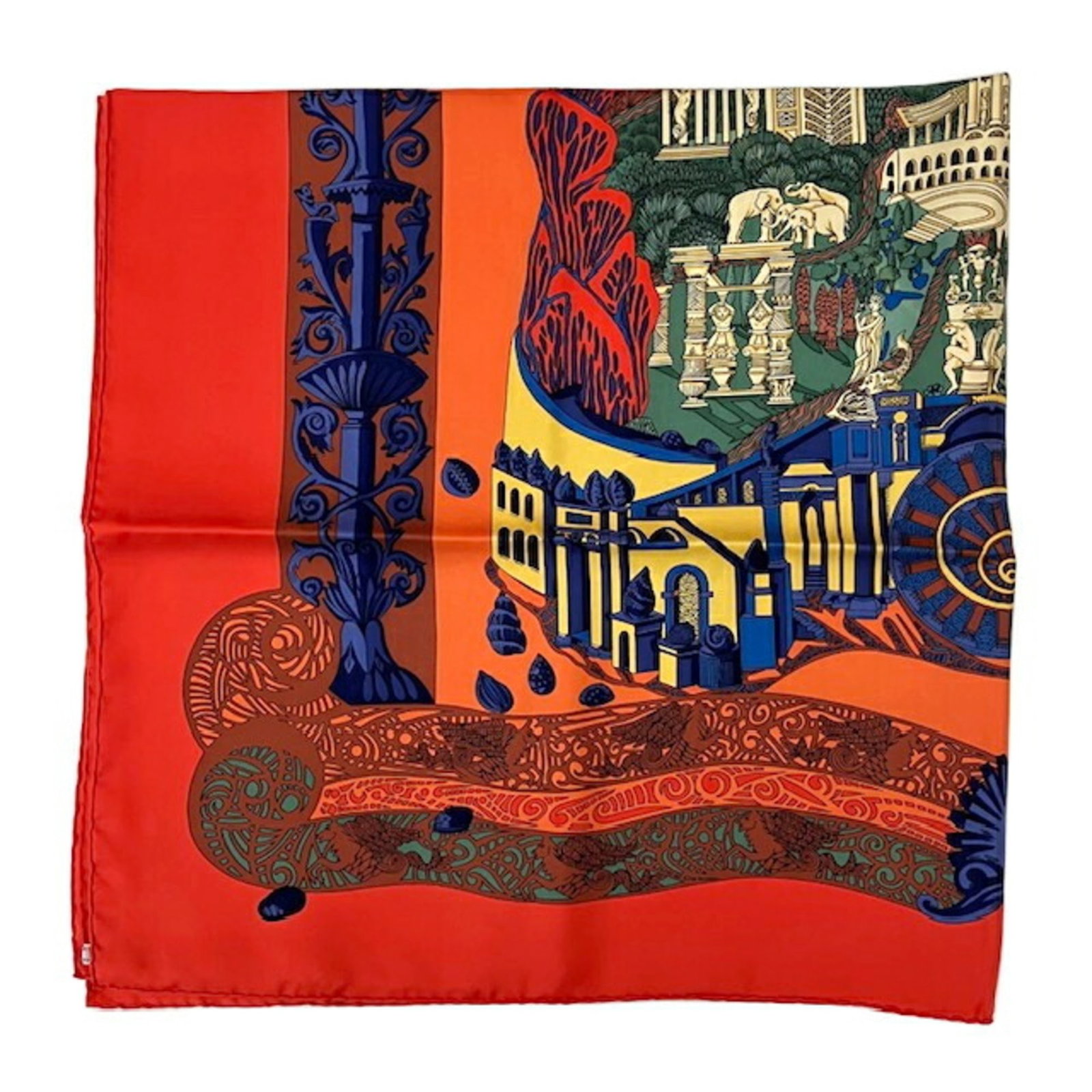 Silk Hermes Scarf - 5