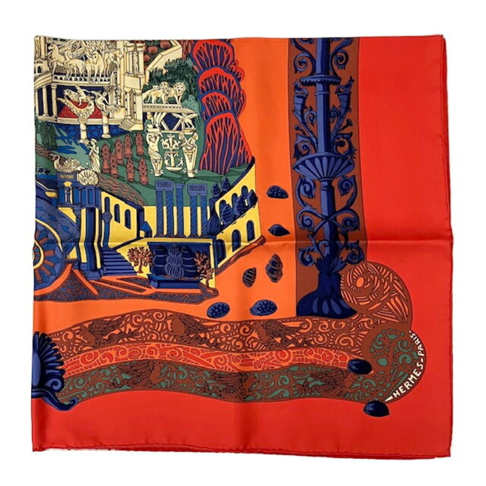 Silk Hermes Scarf - 6