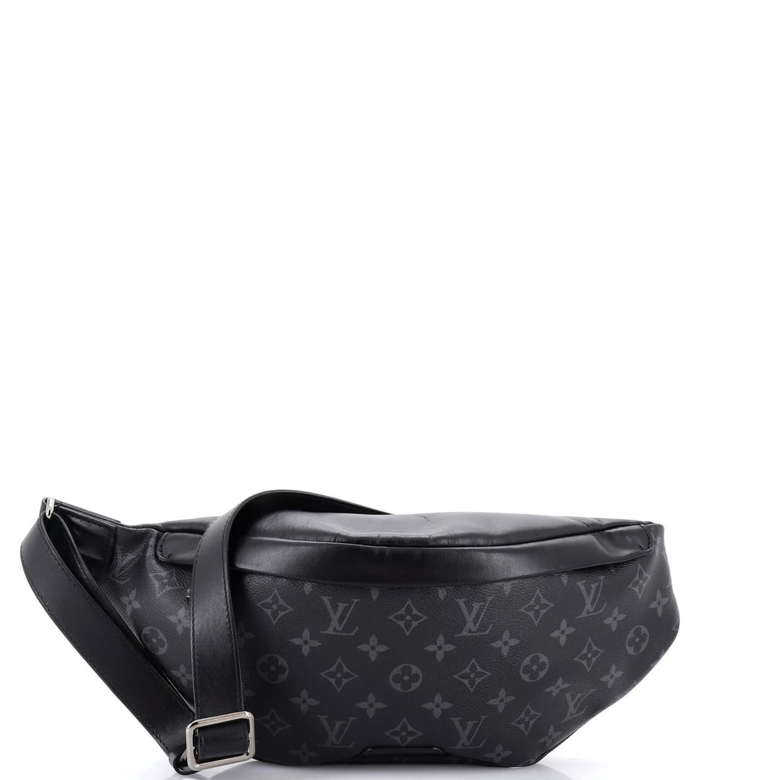 Canvas Monogram Bumbag Discovery Vuitton Louis: Canvas Monogram Bumbag Discovery Vuitton Louis Canvas Monogram Bumbag Discovery Vuitton Louis - A sleek and stylish black canvas bumbag featuring the iconic Louis Vuitton monogram eclipse design.
