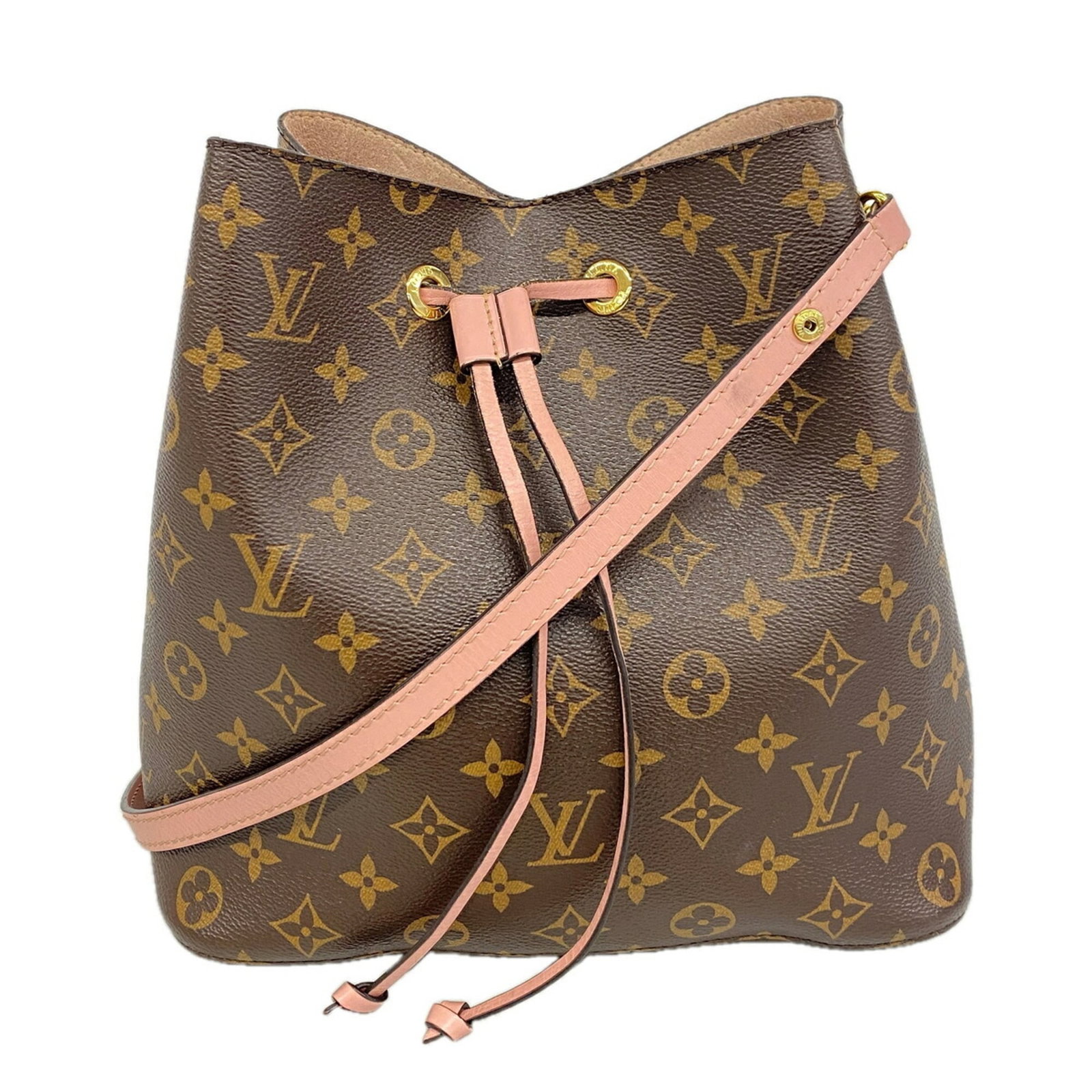 Shoulder Bag by Louis Vuitton: Shoulder Bag by Louis Vuitton Brown, Rose Poudre Louis Vuitton shoulder bag with classic design and timeless elegance. Measuring 25.5cm x 25cm x 17cm, this stylish bag features a signature monogram
