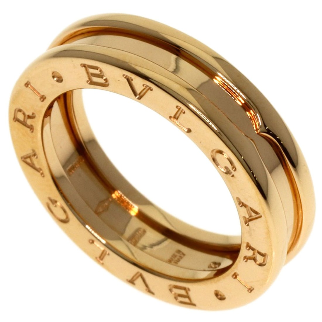 Bvlgari B.Zero1 1 Band #48 Ring K18 Pink Gold: Bvlgari B.Zero1 1 Band #48 Ring K18 Pink Gold K18 Pink Gold Bvlgari B.Zero1 1 Band #48 Ring is a unique piece featuring a 4.5(US) ring size, K18 pink gold material, and gold metal exterior. This ring 