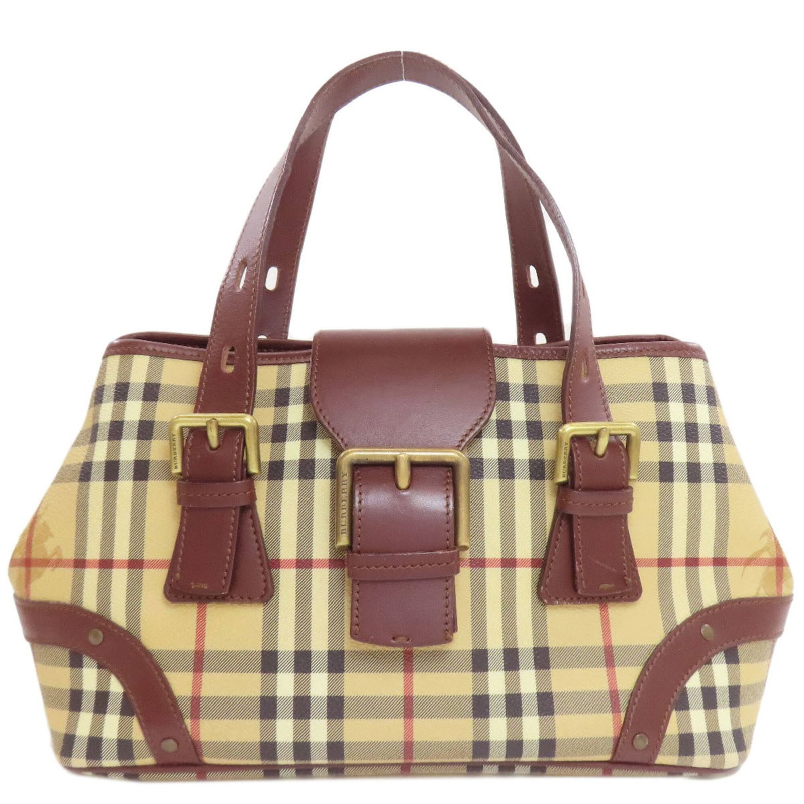 Burberry Handbag Pvc: Burberry Handbag Pvc This Burberry handbag is made from high-quality PVC material and features a classic beige color. Measuring 18.5cm x 29.5cm x 15cm, it has a distinctive size and shape that makes