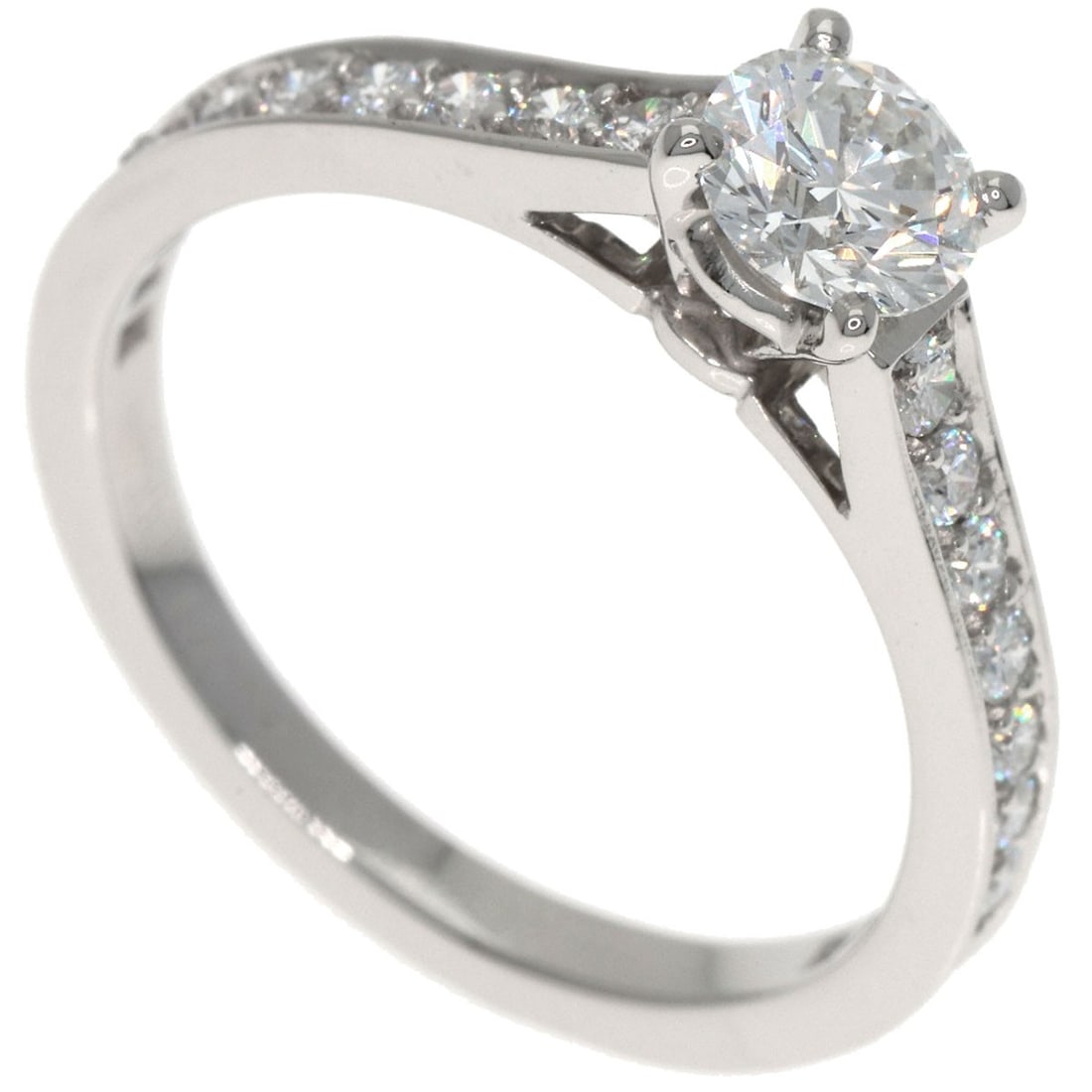 Diamond G Vvs2 Vg Solitaire Ring Platinum Pt950 Cartier (1 of 11)