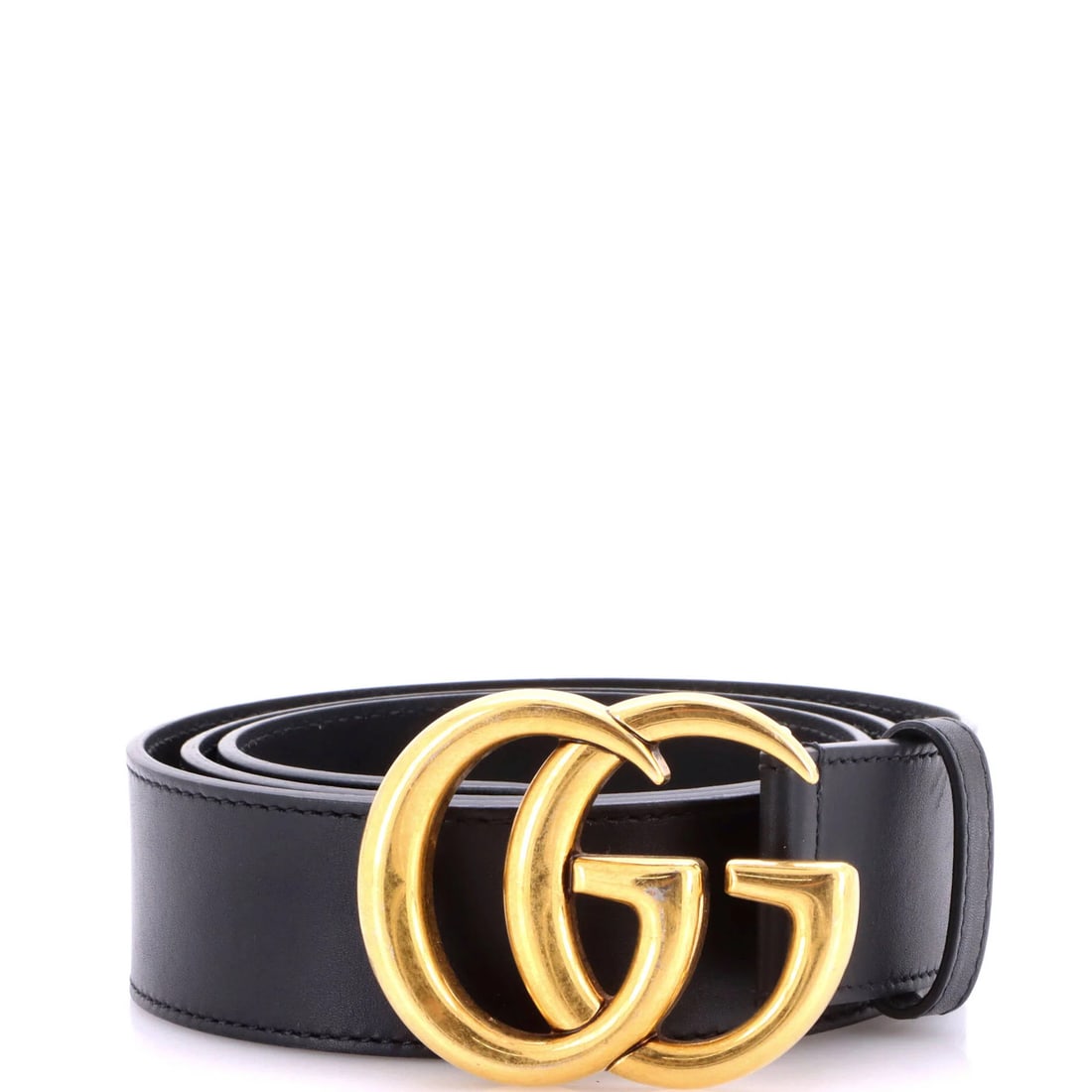 Gucci GG Marmont Leather Belt Wide: Gucci GG Marmont Leather Belt Wide Wide and stylish, this Gucci GG Marmont Leather Belt features a classic black leather exterior with aged gold hardware. The belt's regular width and 41" length make 