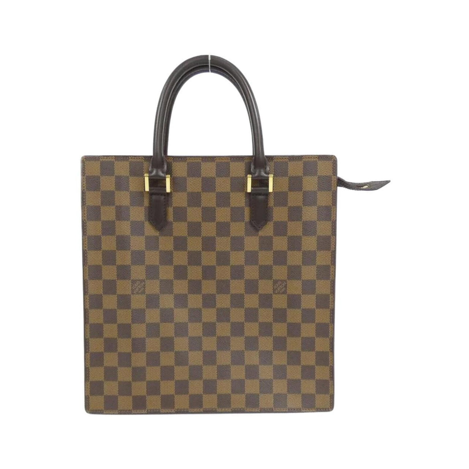 Louis Vuitton Handbag Coated Canvas: Louis Vuitton Handbag Coated Canvas Coated canvas construction provides a durable and stylish finish. The Ebene color and gold hardware add a touch of sophistication to this compact Louis Vuitton