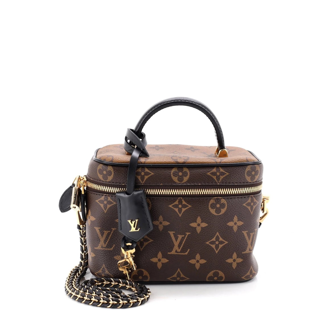 Vanity Handbag Canvas Monogram Reverse Louis Vuitton: Vanity Handbag Canvas Monogram Reverse Louis Vuitton Vanity Handbag Canvas Monogram Reverse Louis Vuitton - A stylish and timeless accessory, this Louis Vuitton handbag boasts a classic brown canvas