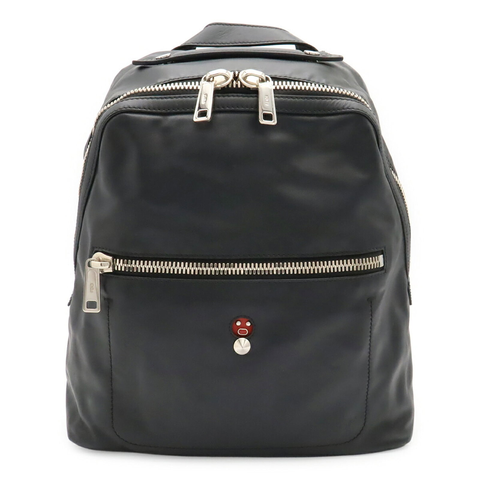 Pouch Leather Backpack Fendi: Pouch Leather Backpack Fendi Leather Fendi backpack with clean lines and classic design, featuring a spacious interior and durable construction. Made from high-quality leather, this stylish bag is a