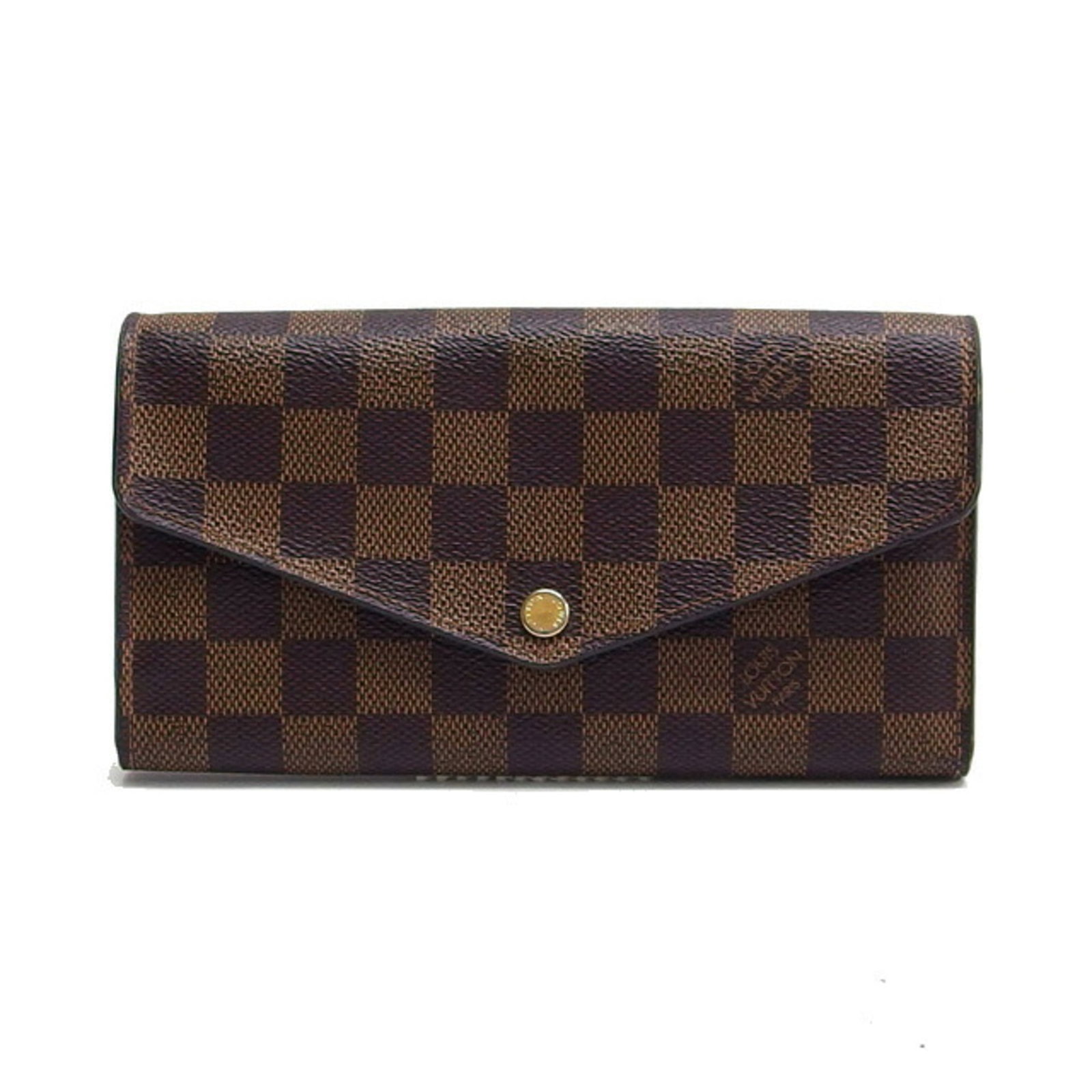 Damier Canvas Long Bi Fold Wallet Louis Vuitton: Damier Canvas Long Bi Fold Wallet Louis Vuitton Damier Canvas Long Bi Fold Wallet Louis Vuitton features a classic design with a Damier pattern, made from high-quality Damier canvas material. The wall