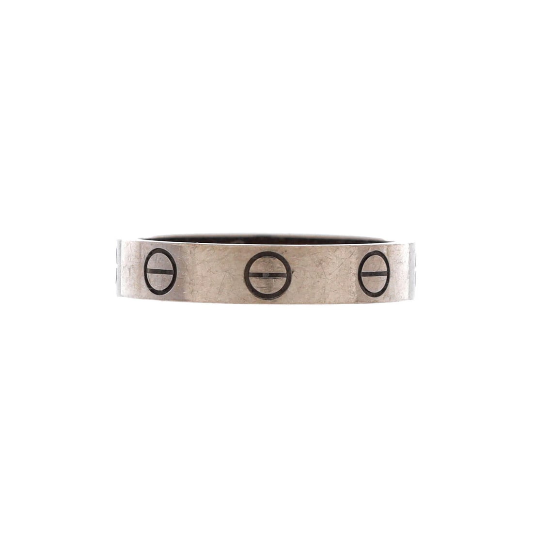 Cartier Love Wedding Band Ring 18K White Gold: Cartier Love Wedding Band Ring 18K White Gold 18K White Gold Cartier Love Wedding Band Ring - A Timeless ClassicThe Cartier Love Wedding Band Ring boasts a sleek 18K white gold design, featuring a wid