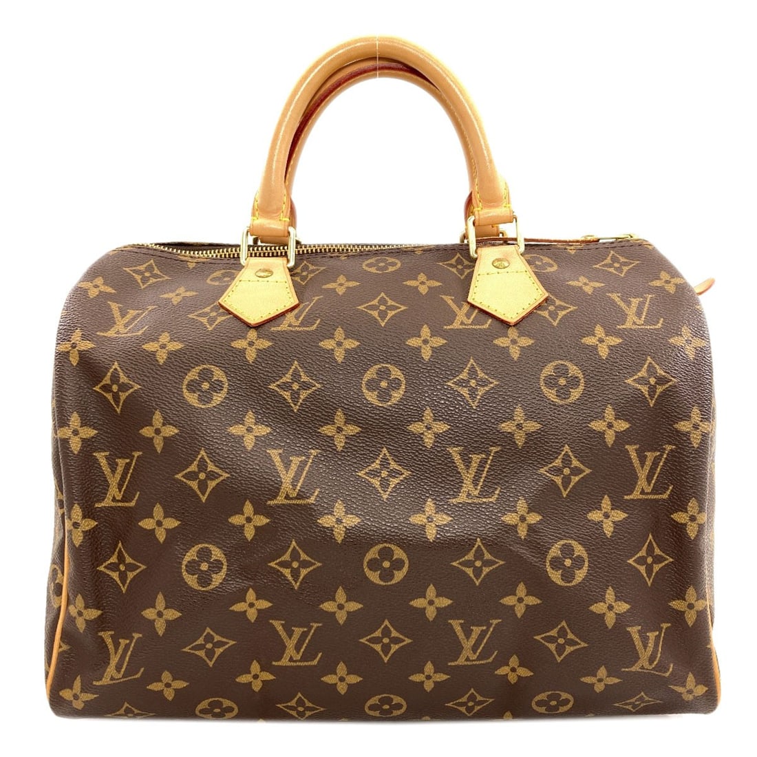 Canvas Monogram Handbag 30 Speedy M41526 Louis Vuitton: Canvas Monogram Handbag 30 Speedy M41526 Louis Vuitton Monogram canvas exterior adds a touch of timeless elegance to this classic Louis Vuitton handbag. The 30 Speedy style features a sturdy design wi